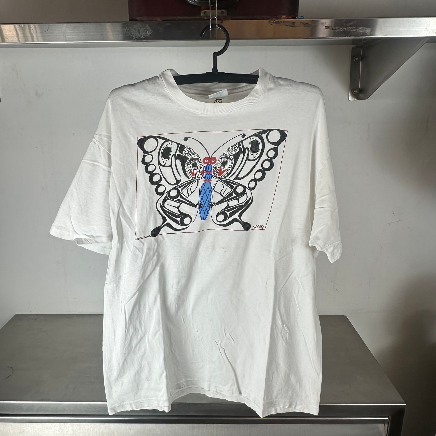 ​Vintage 1991 Psychedelic Butterfly Artwork T-shirt