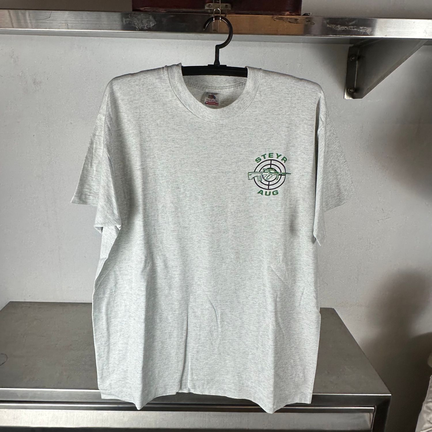 ​Vintage 90s Steyr AUG Assault Rifle Gun T-shirt