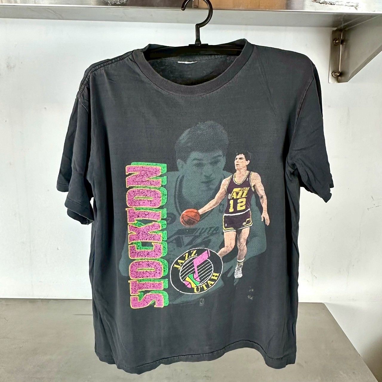 ​Vintage 90s John Stockton Utah Jazz NBA T-shirt