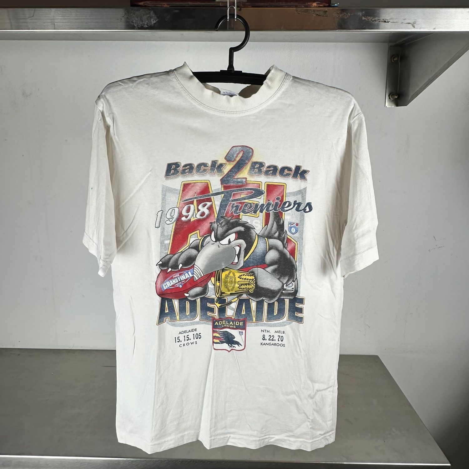 ​Vintage 1998 Adelaide Crows Premiers Grand Final AFL T-Shirt