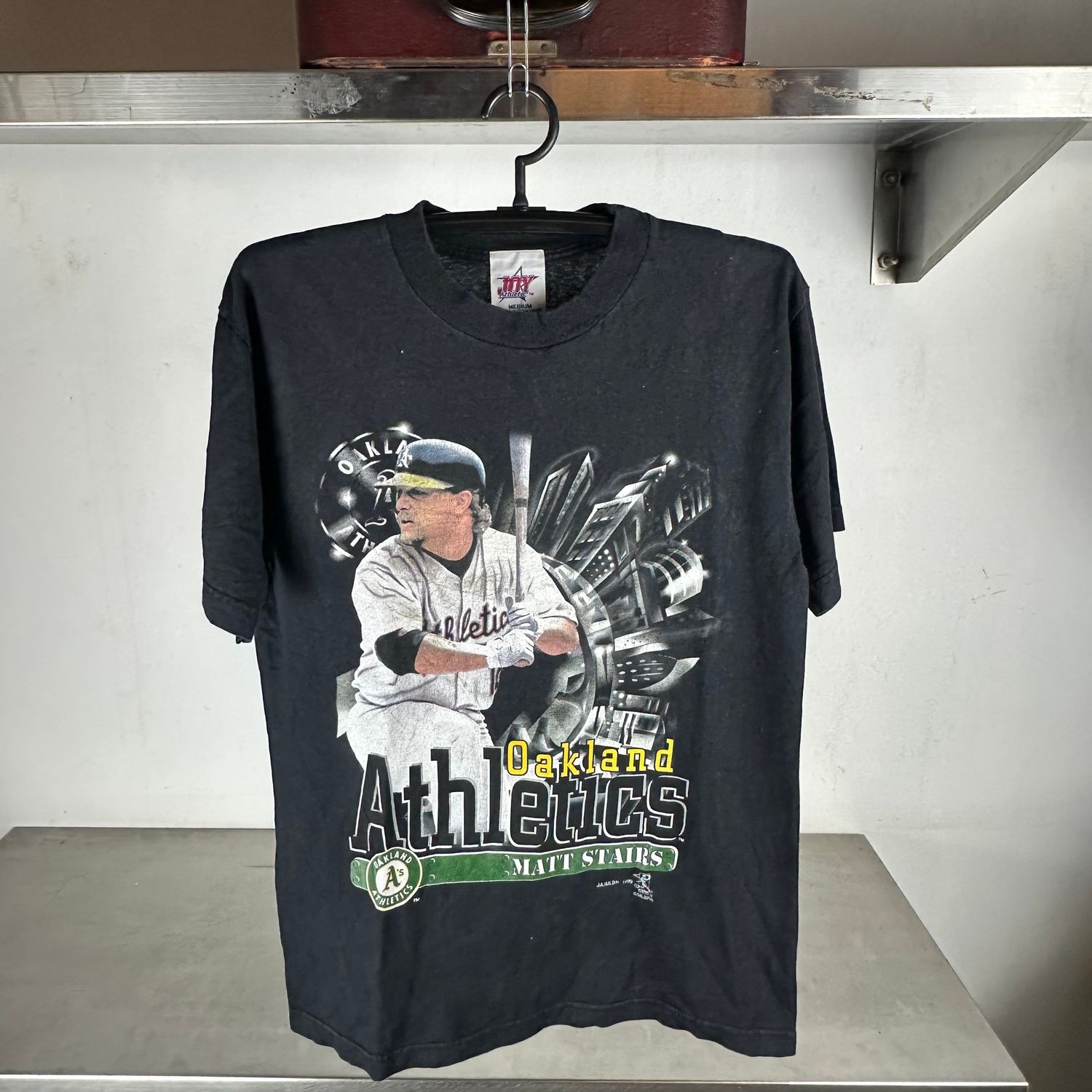 ​Vintage 1999 Matt Stairs Oakland Athletics MLB T-Shirt
