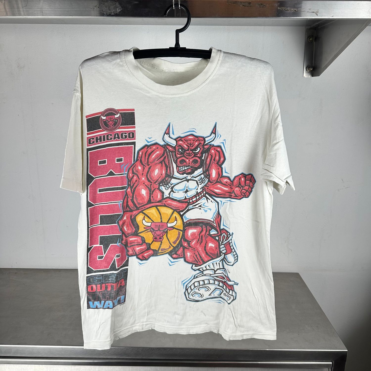 ​​Vintage 90s Chicago Bulls Get Outta The Way! NBA T-Shirt