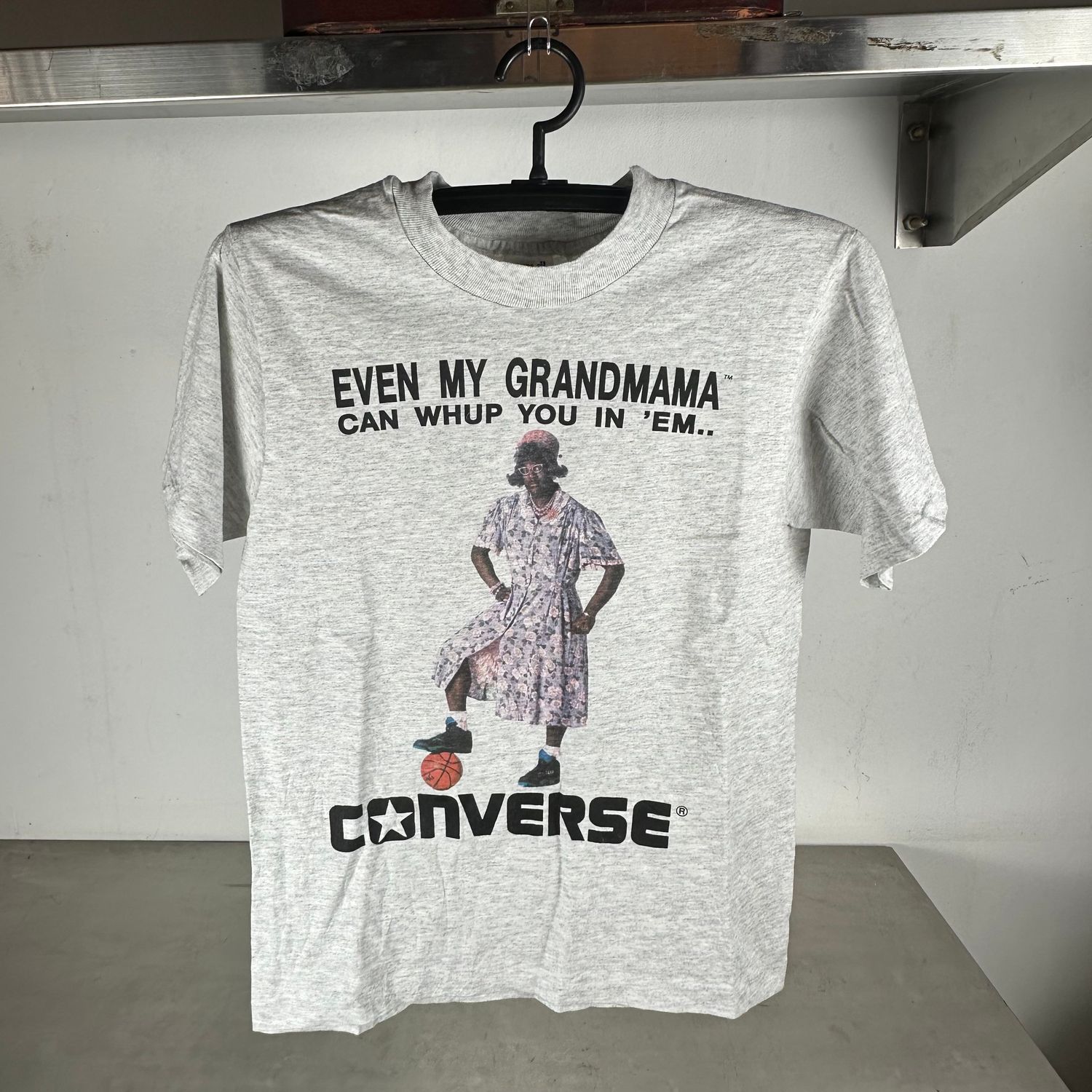 ​Vintage 90s Larry Johnson Converse Even My Grandmama Promo T-Shirt