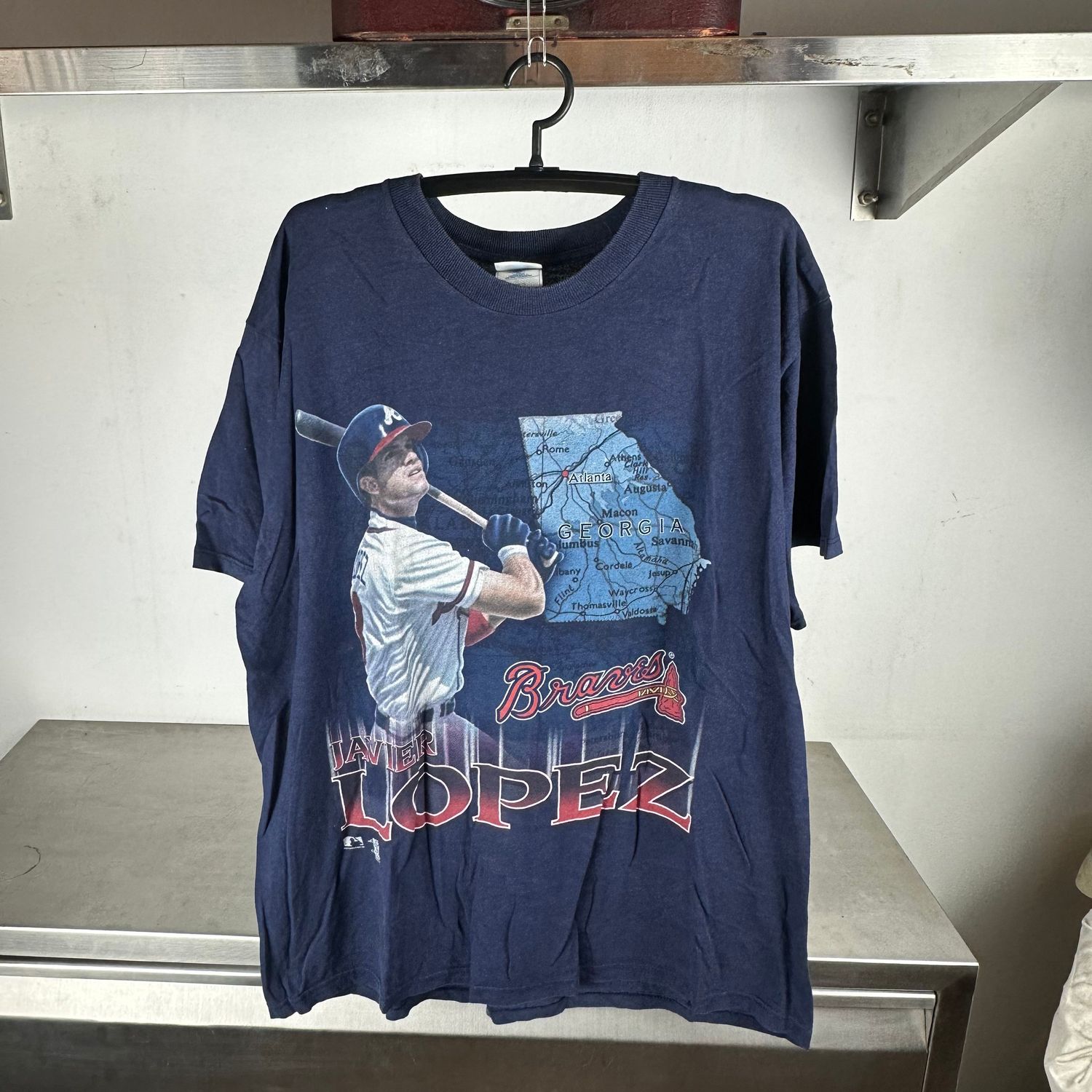 ​​Vintage 1997 Javier Lopez Atlanta Braves MLB T-Shirt