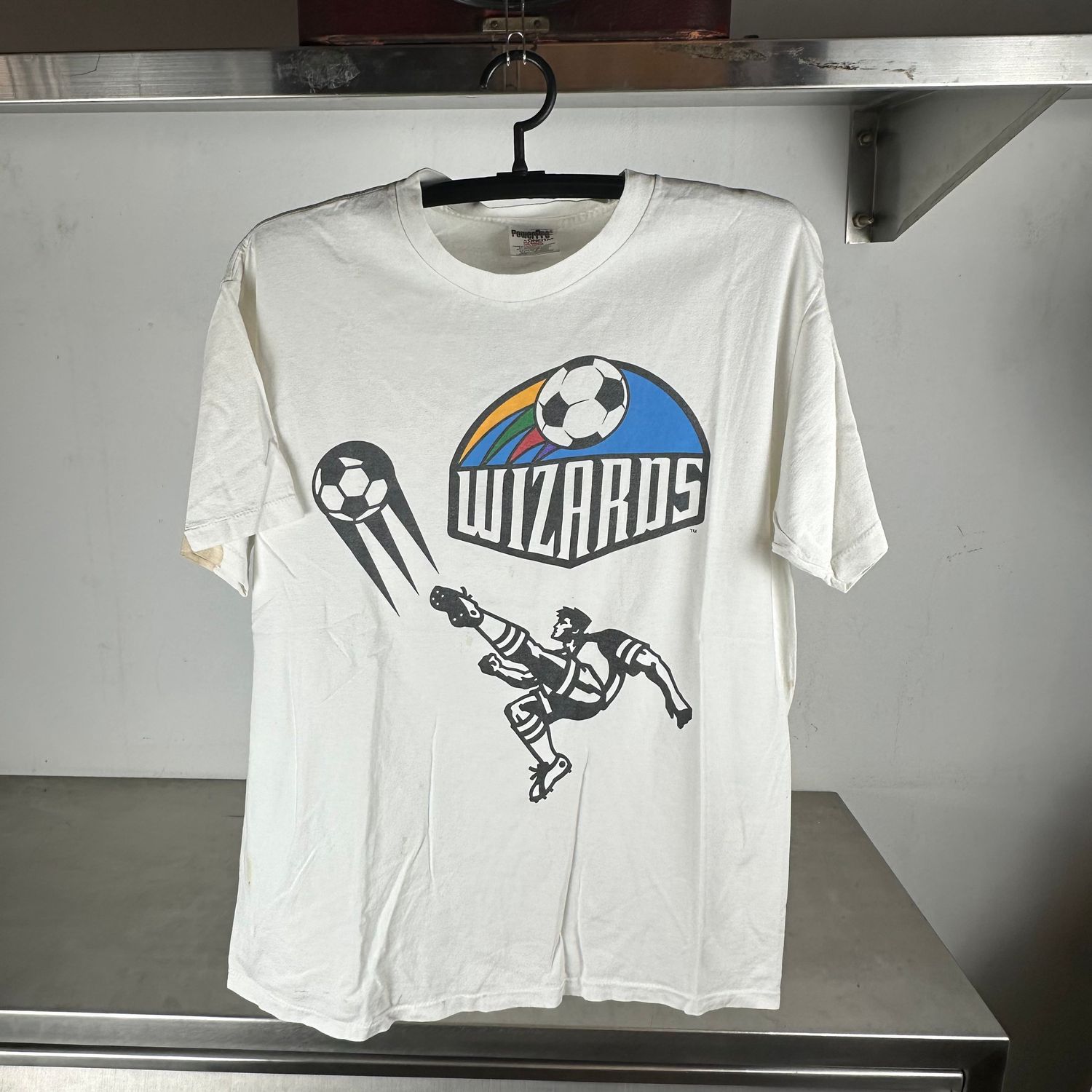 Vintage 90s Kansas City Wizards Soccer MLS Promo T-shirt