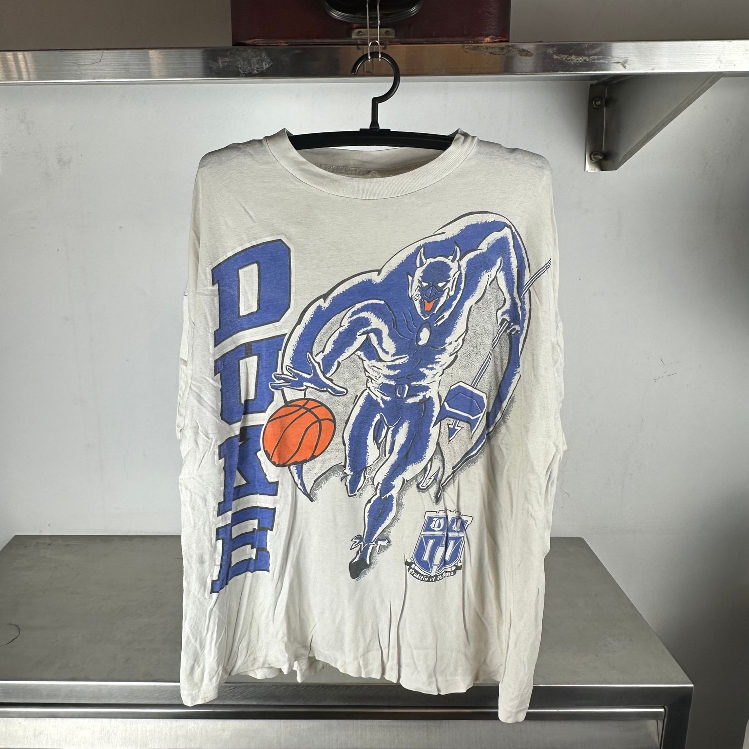 ​Vintage 90s Duke Blue Devils Basketball Double Sided NCAA T-shirt