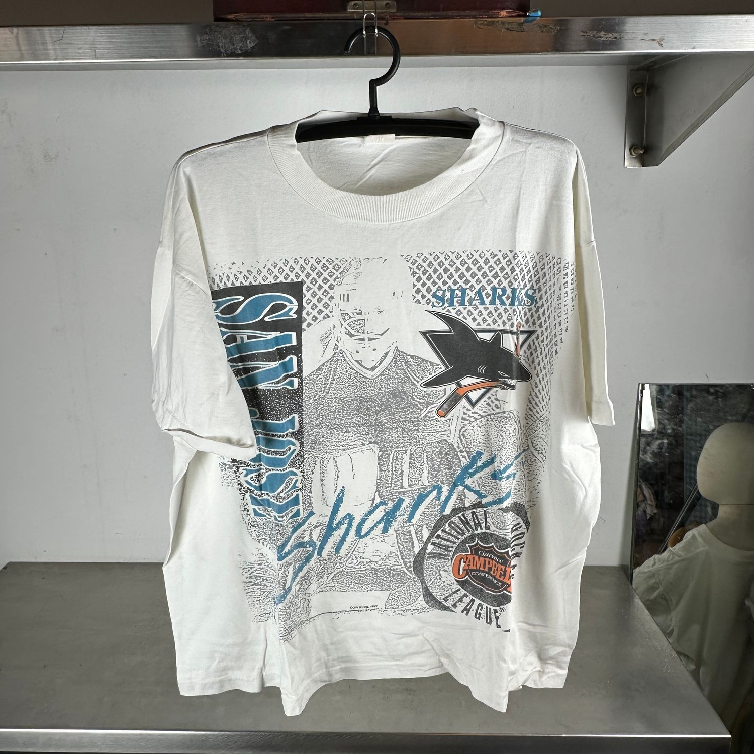 ​Vintage 1991 San Jose Sharks Hockey NHL Graphic T-shirt