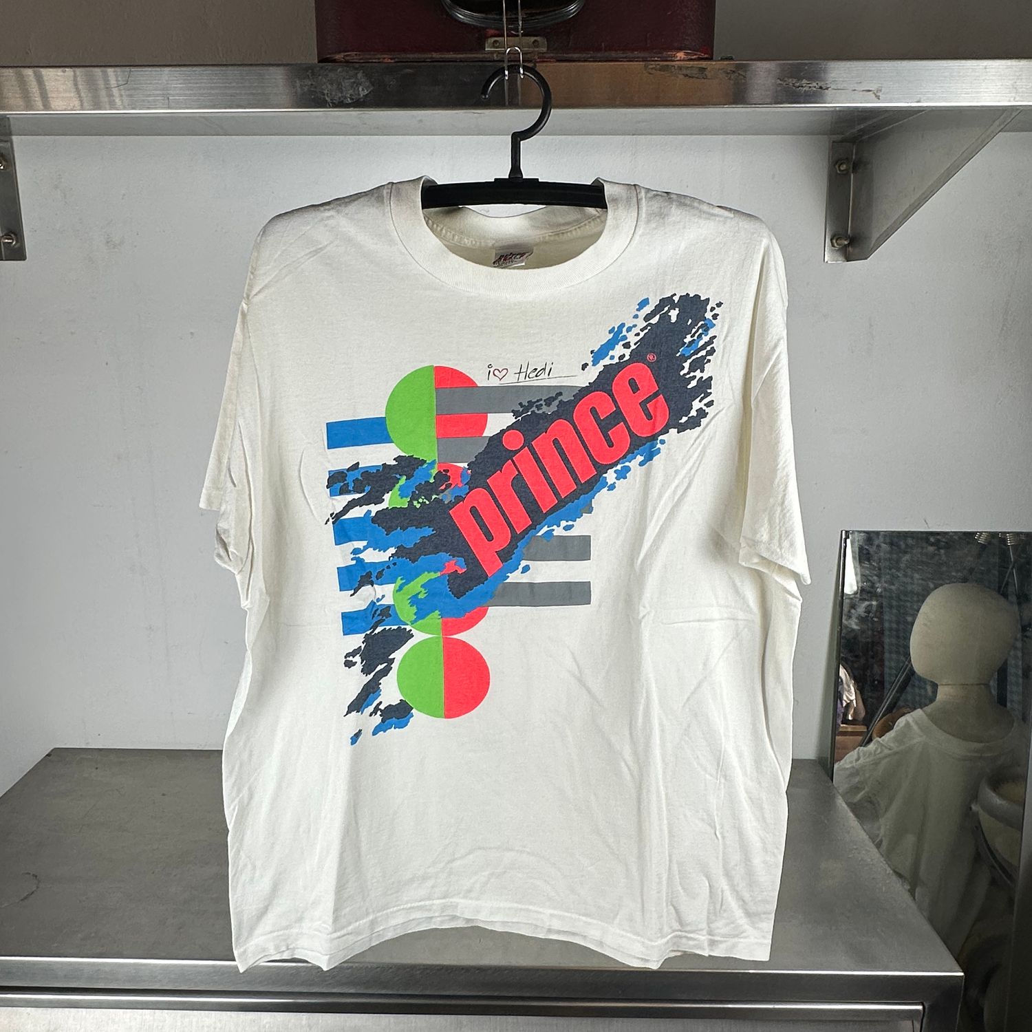 ​Vintage 90s Prince Tennis I Love Hedi Graphic T-shirt