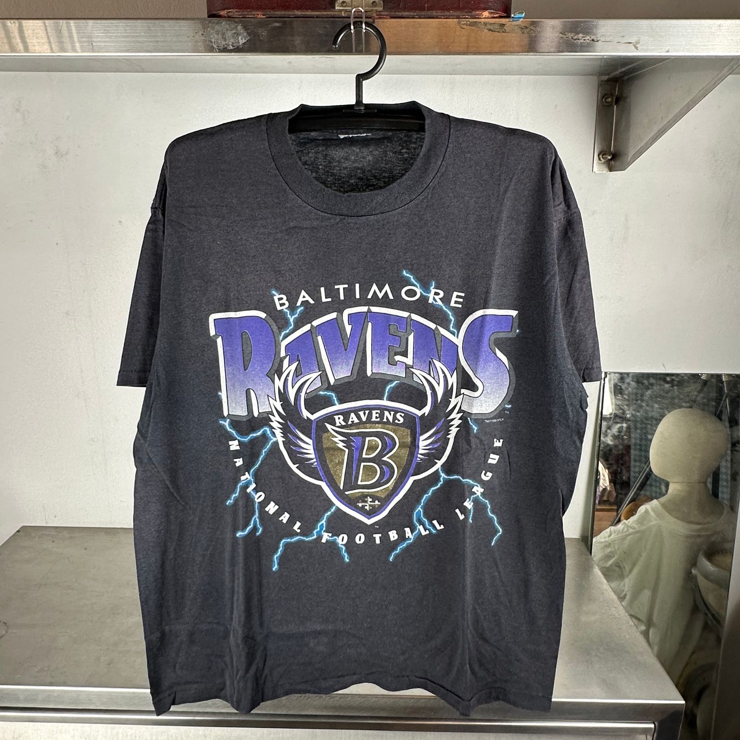 ​Vintage 1996 Baltimore Ravens Lightning NFL T-shirt
