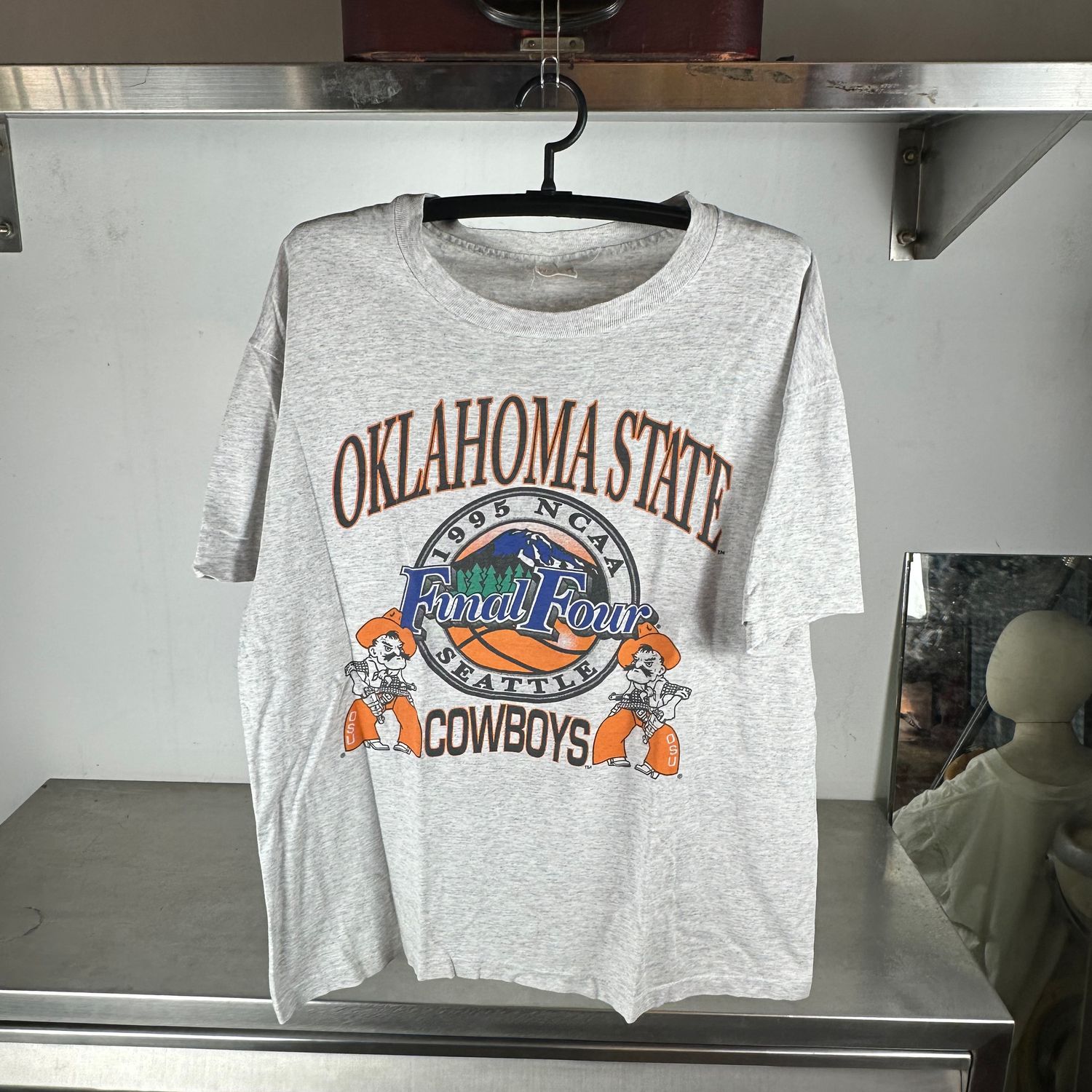 ​​Vintage 1995 Oklahoma State Cowboys NCAA Final Four T-shirt