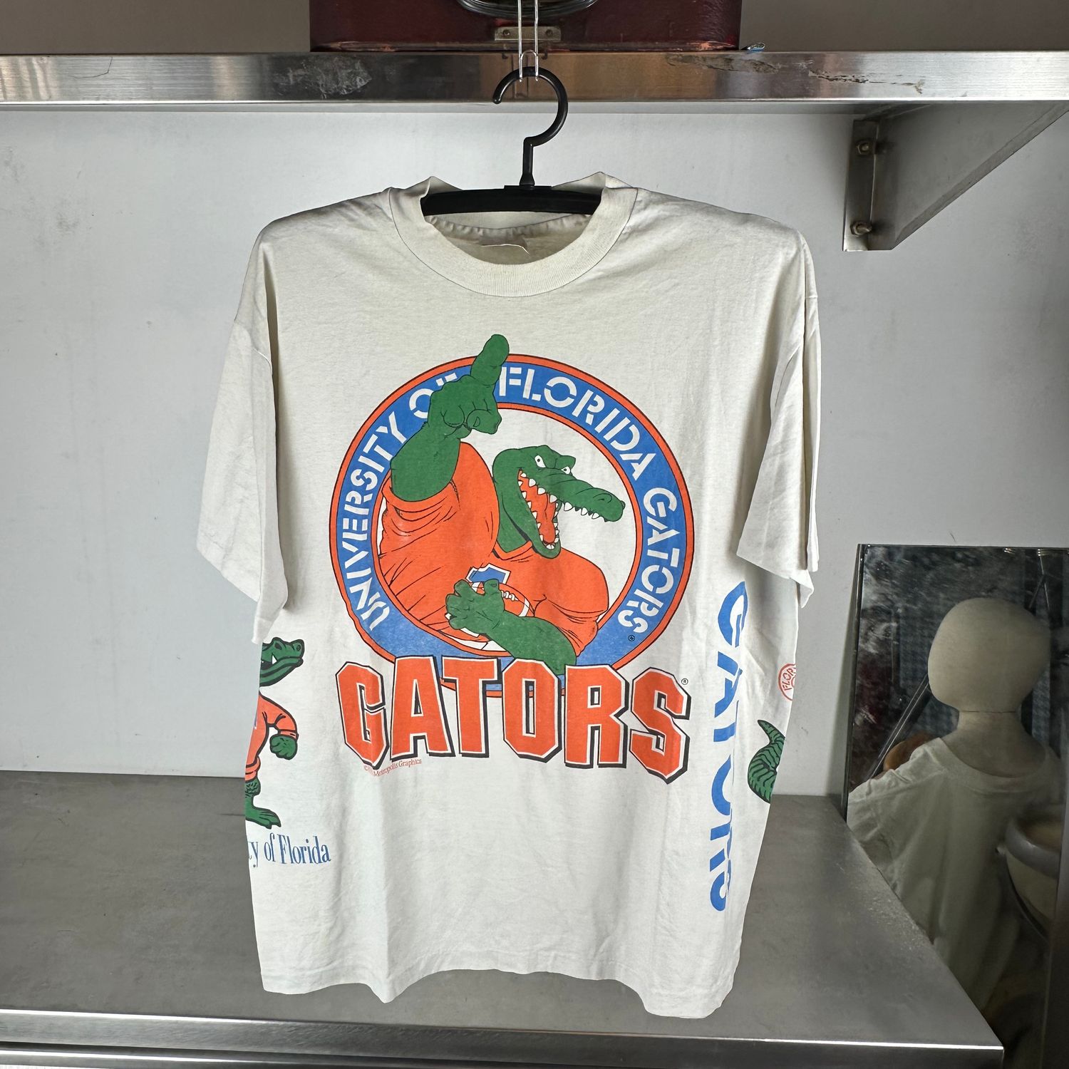 ​​Vintage 1990 Florida Gators All Over Print Wraparound NCAA T-shirt