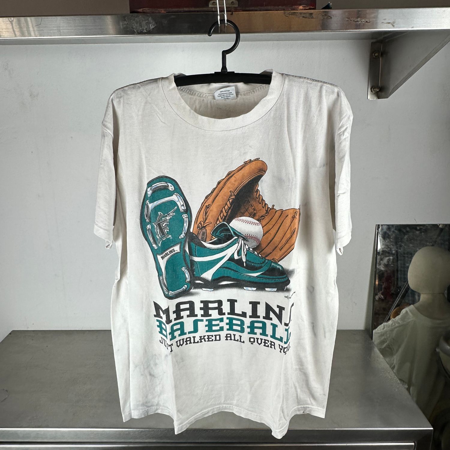 ​​​Vintage 1996 Florida Marlins Just Walked All Over You MLB T-shirt