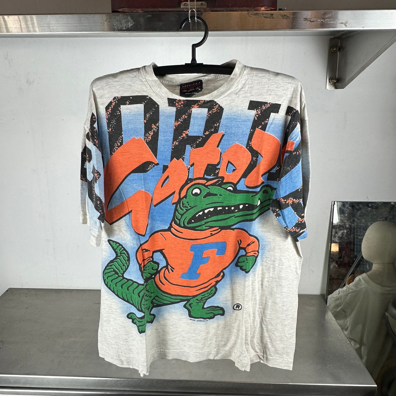 ​Vintage 90s Florida Gators All Over Print AOP NCAA T-shirt