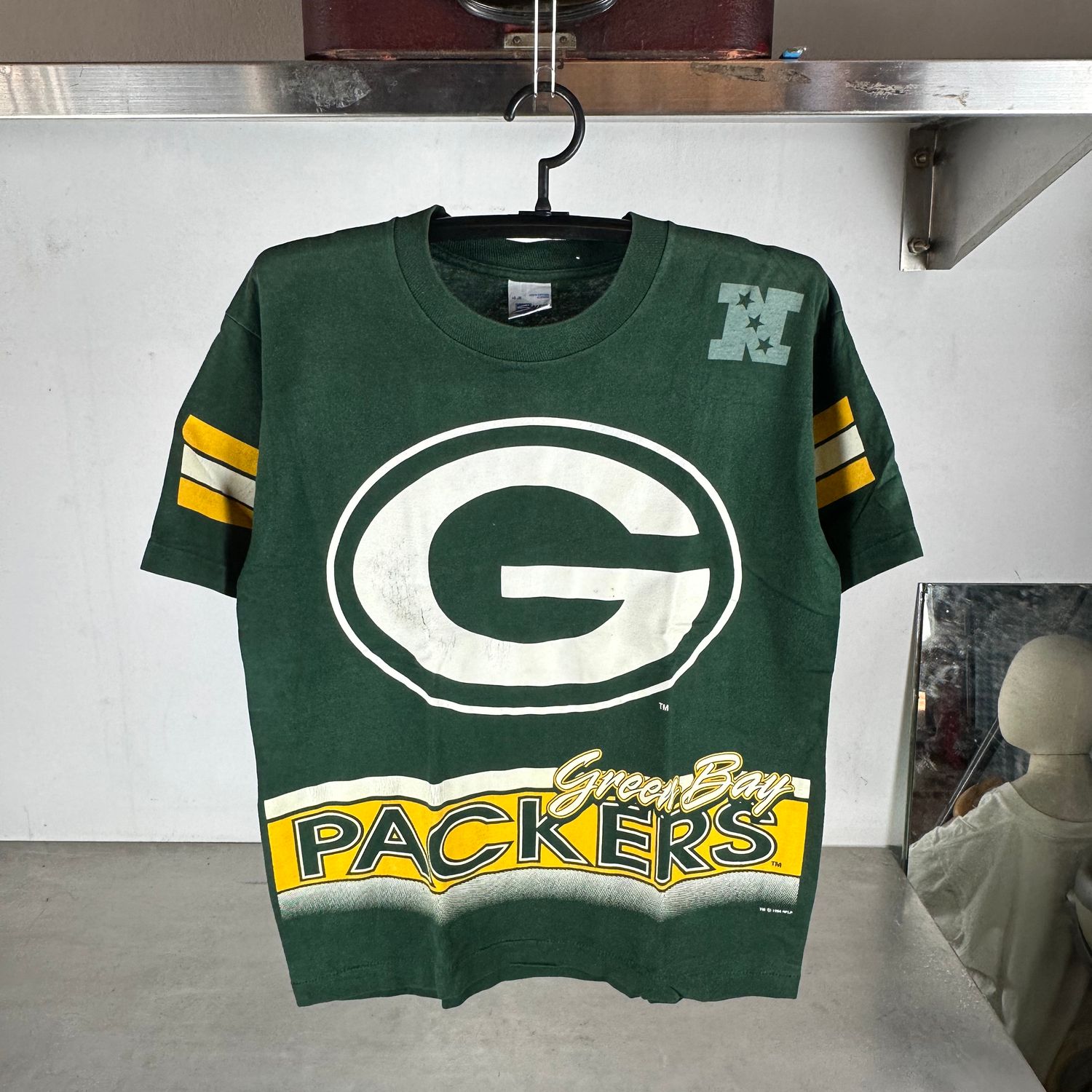 ​Vintage 1994 Green Bay Packers AOP NFL Salem Sportswear T-shirt