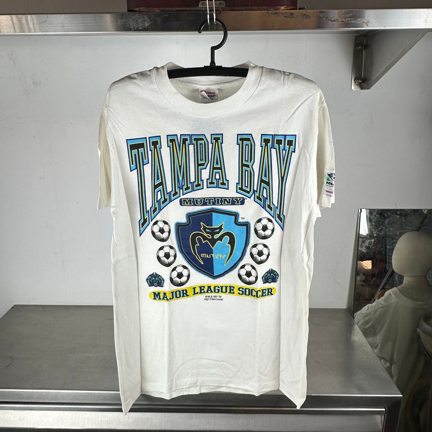 ​Vintage 1997 Tampa Bay Mutiny MLS Soccer Deadstock T-shirt