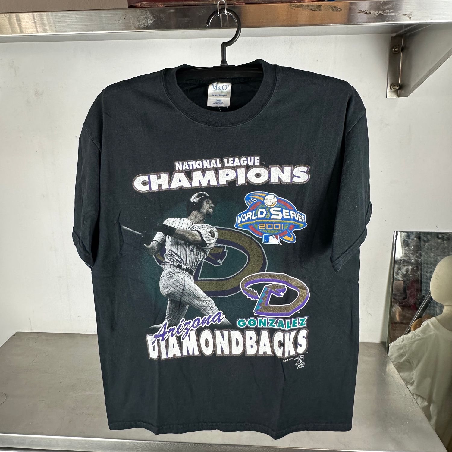 ​Vintage 2001 Luis Gonzalez Diamondbacks MLB Champions T-shirt