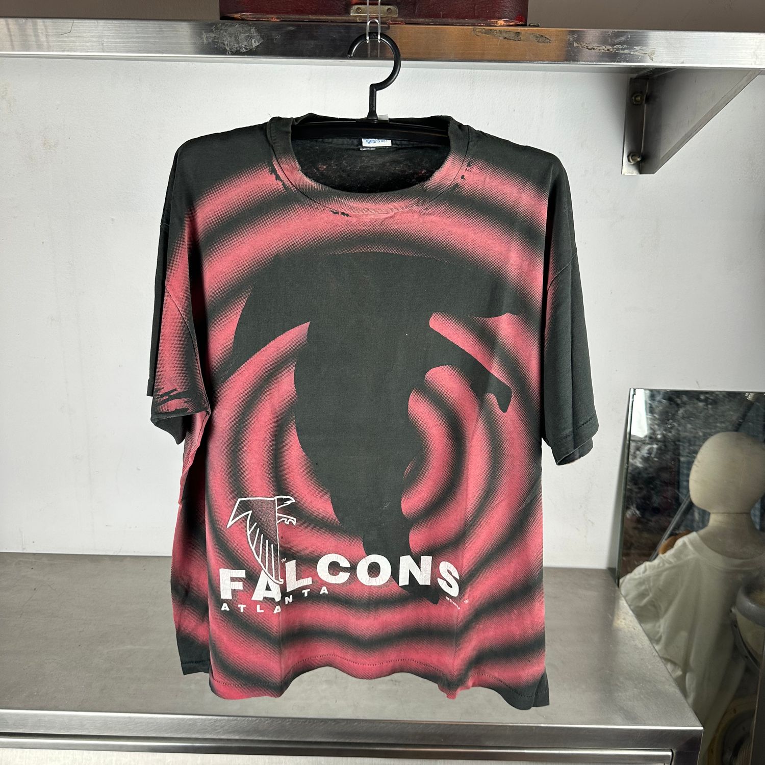 ​Vintage 1993 Atlanta Falcons Shadow AOP NFL Salem Sportswear T-shirt