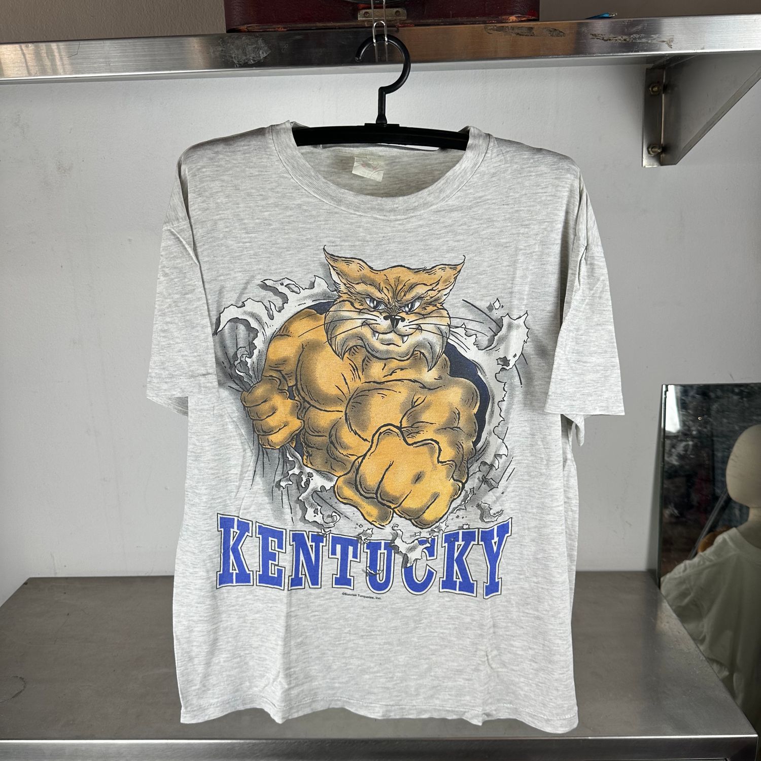 ​Vintage 90s Kentucky Wildcats Mascot Breakthrough NCAA T-shirt