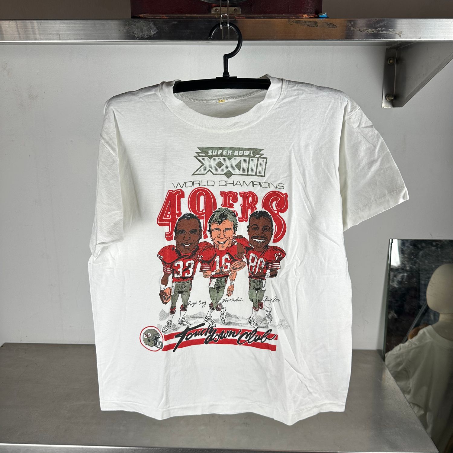 ​​Vintage 1988 San Francisco 49ers Touchdown Club NFL Caricature T-shirt