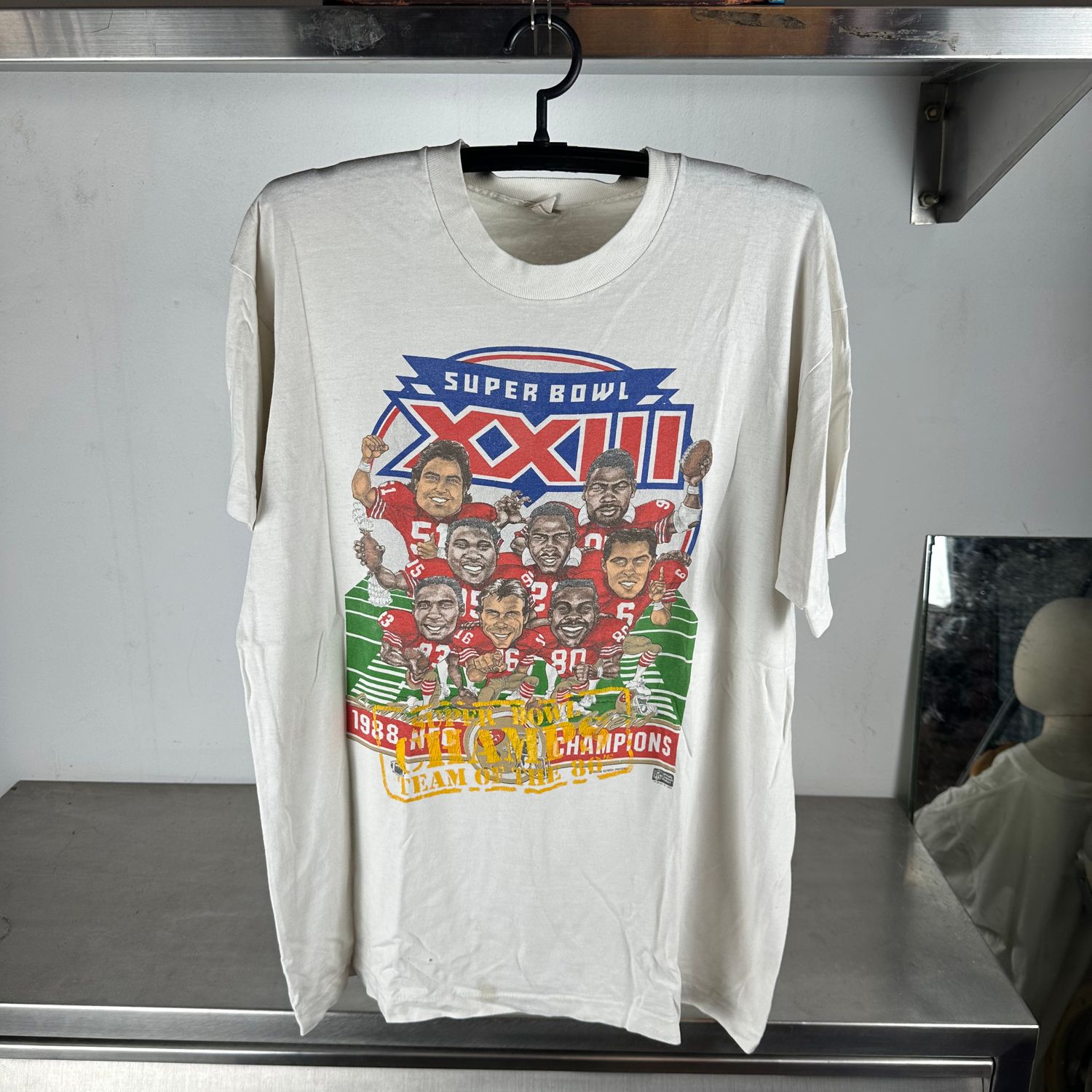 ​​Vintage 1988 San Francisco 49ers NFL Champions Caricature T-shirt