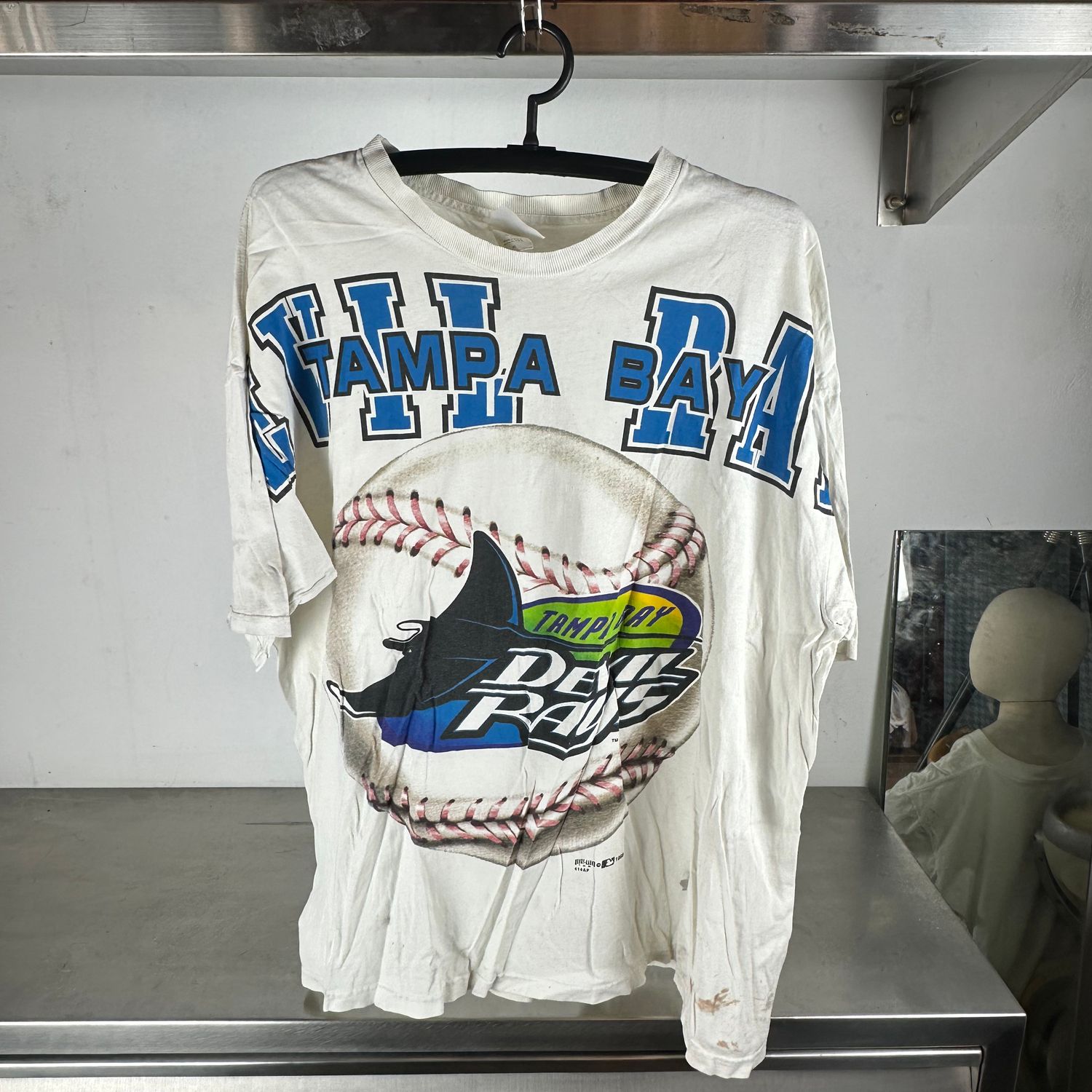 ​Vintage 1998 Tampa Bay Devil Rays All Over Print AOP MLB T-shirt