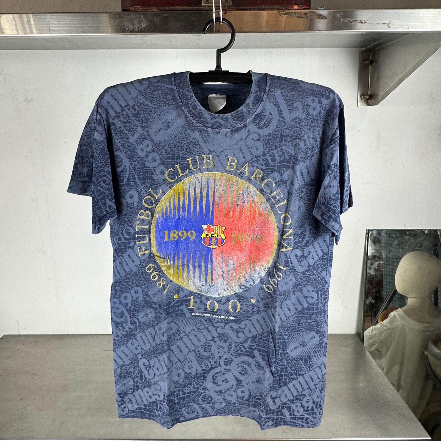​Vintage 1999 FC Barcelona Futbol Club AOP T-shirt