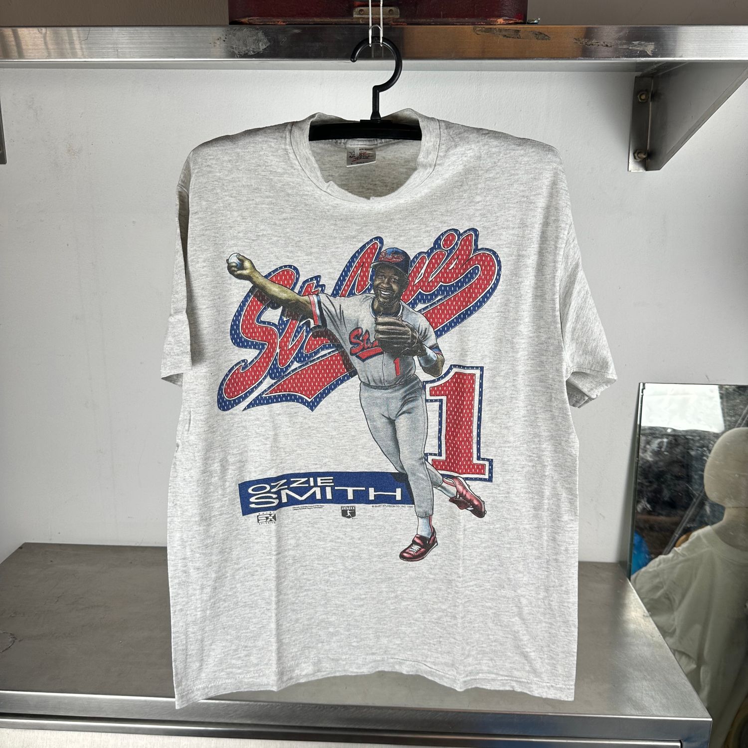 ​​Vintage 1996 Ozzie Smith St. Louis Cardinals MLB Caricature T-Shirt