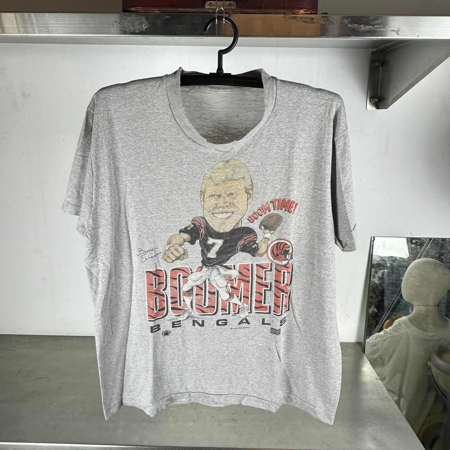 ​​​​​Vintage 80s Boomer Esiason Cincinnati Bengals NFL Caricature T-Shirt