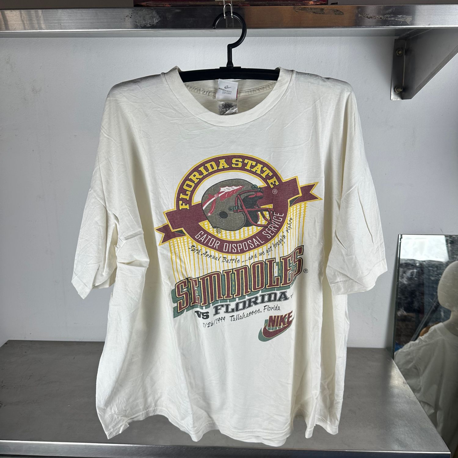 ​​​​​Vintage Nike 1994 FSU Seminoles Gator Disposal Service NCAA T-Shirt