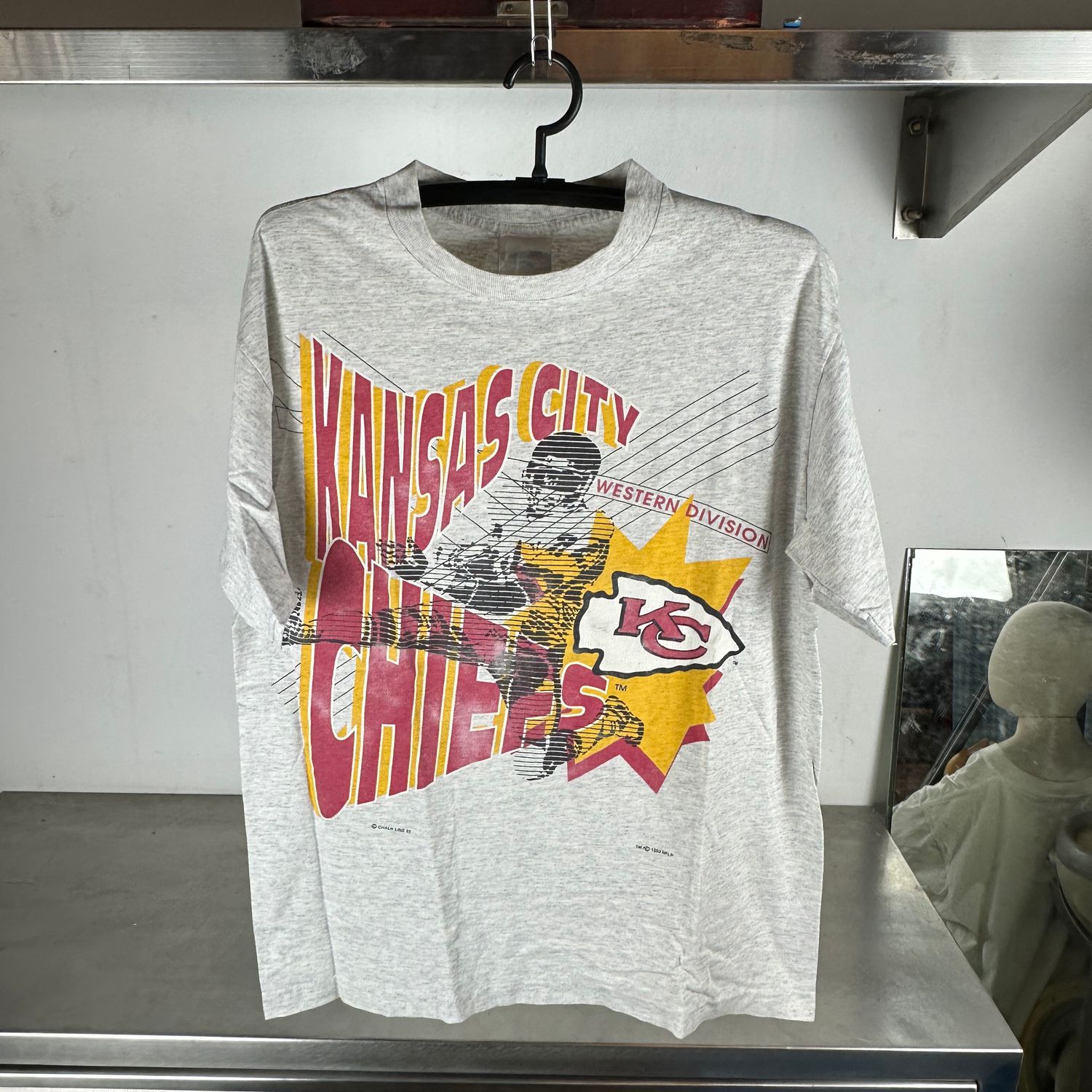 ​Vintage 1993 Kansas City Chiefs NFL Graphic XL T-Shirt
