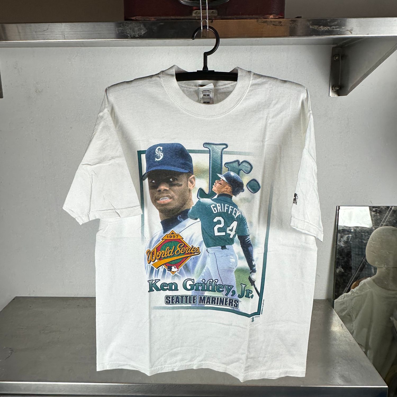 ​Vintage 1997 Ken Griffey JR Seattle Mariners MLB Starter T-Shirt