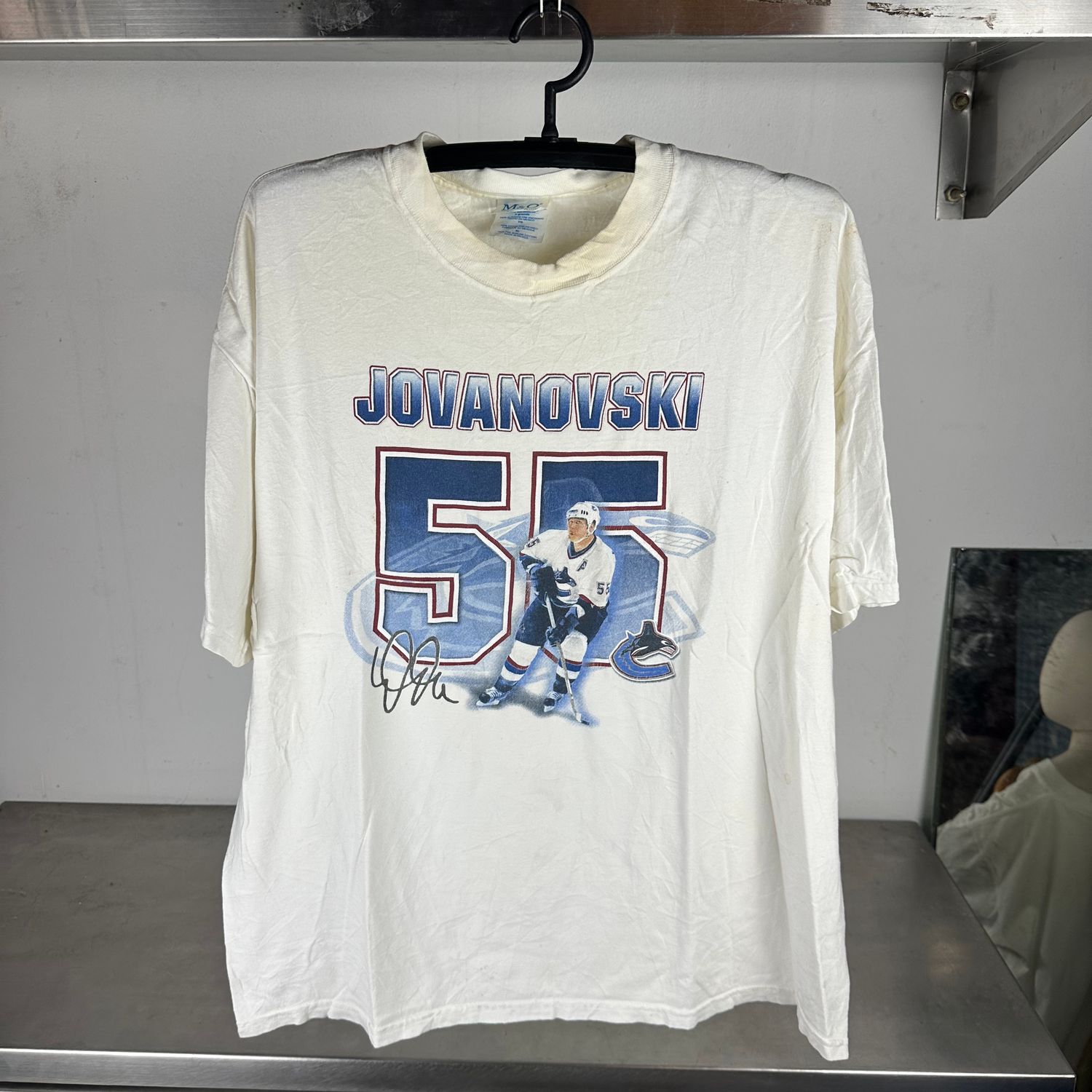 ​Vintage 2000s Ed Jovanovski Vancouver Canucks NHL XL T-Shirt