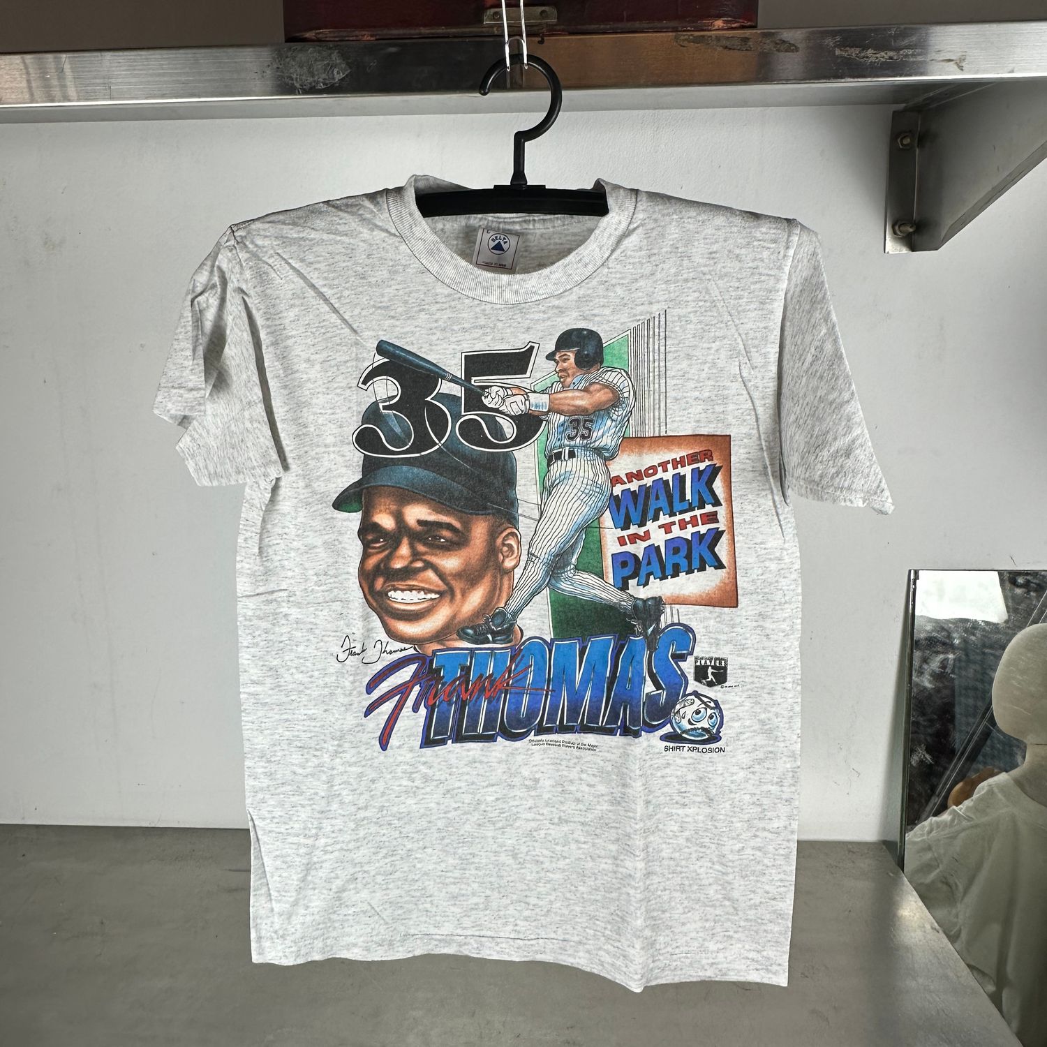 ​Vintage 90s Frank Thomas Chicago White Sox MLB Caricature T-Shirt