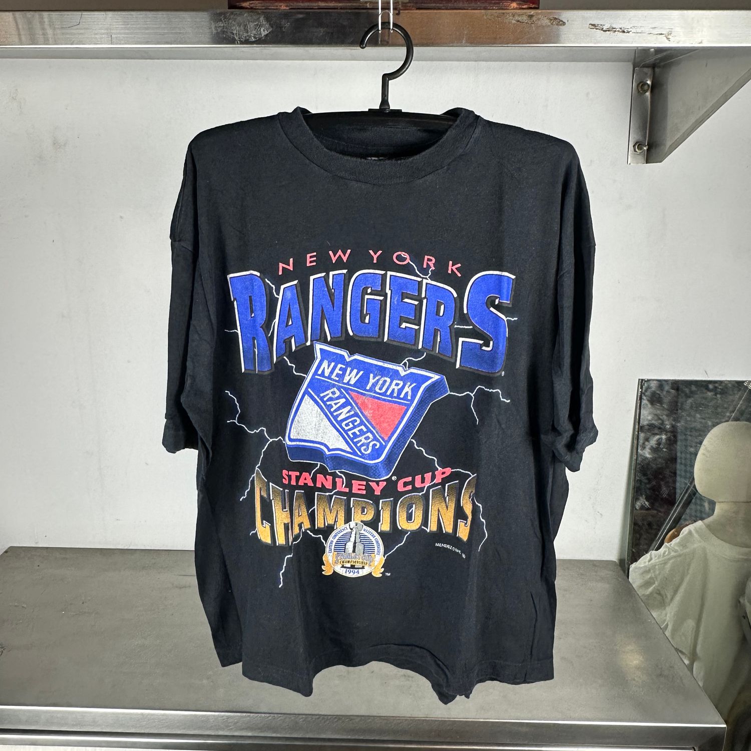 ​Vintage 1994 New York Rangers Lightning NHL Stanley Cup Champions T-Shirt