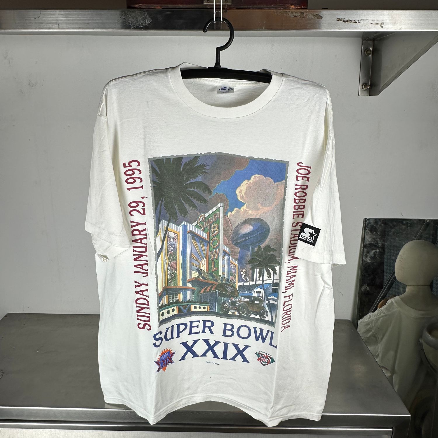 ​Vintage 1995 NFL Super Bowl XXIX Starter Graphic XL T-Shirt