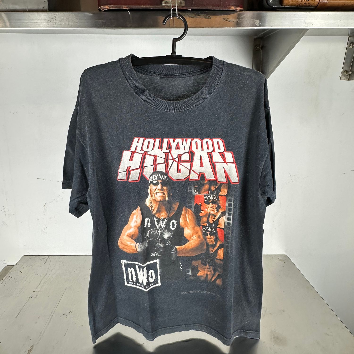 ​Vintage 90s Hulk Hogan Hollywood Hogan NWO WWF Wrestling XL T-Shirt
