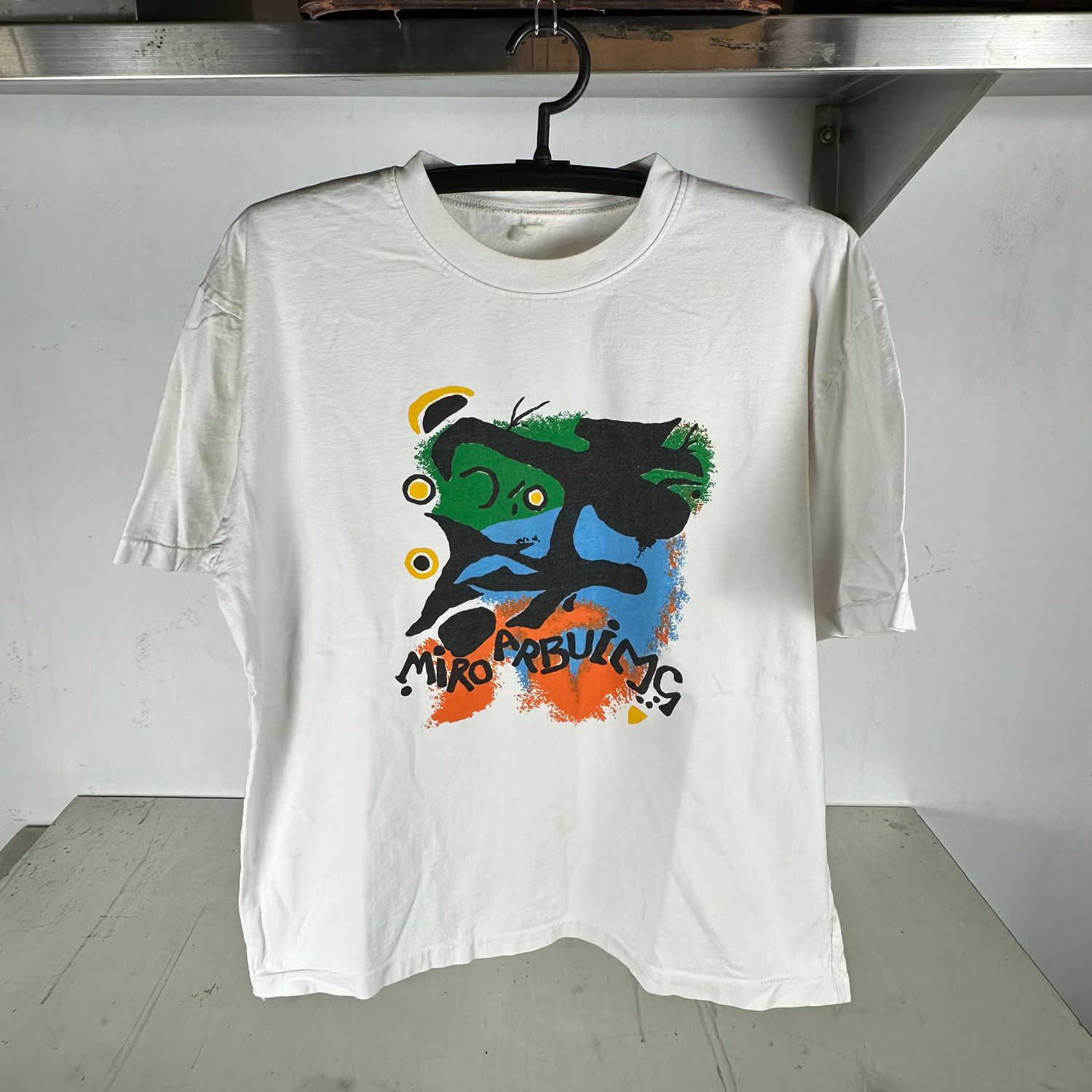 ​Vintage 90s Joan Miro Artwork Graphic Large T-Shirt