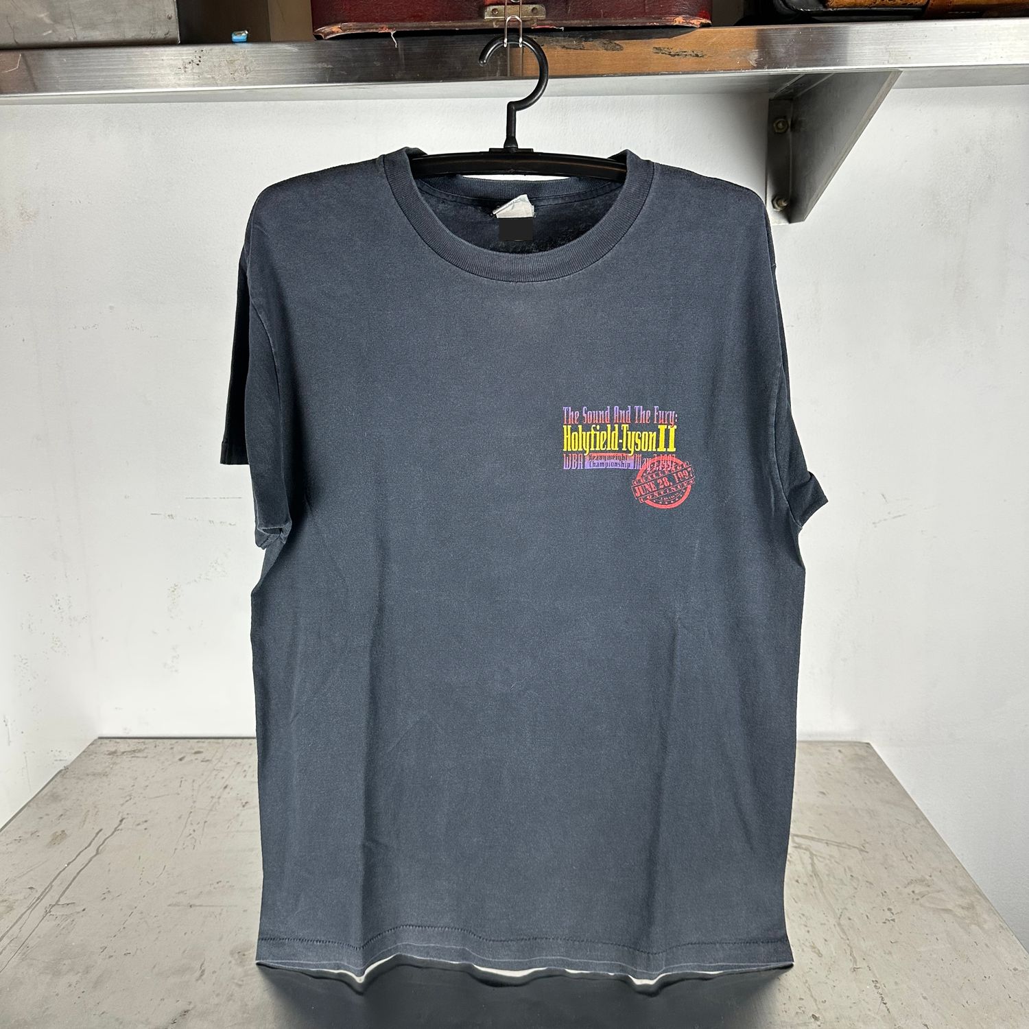 ​Vintage 1997 Mike Tyson VS Evander Holyfield Fight Promo T-Shirt