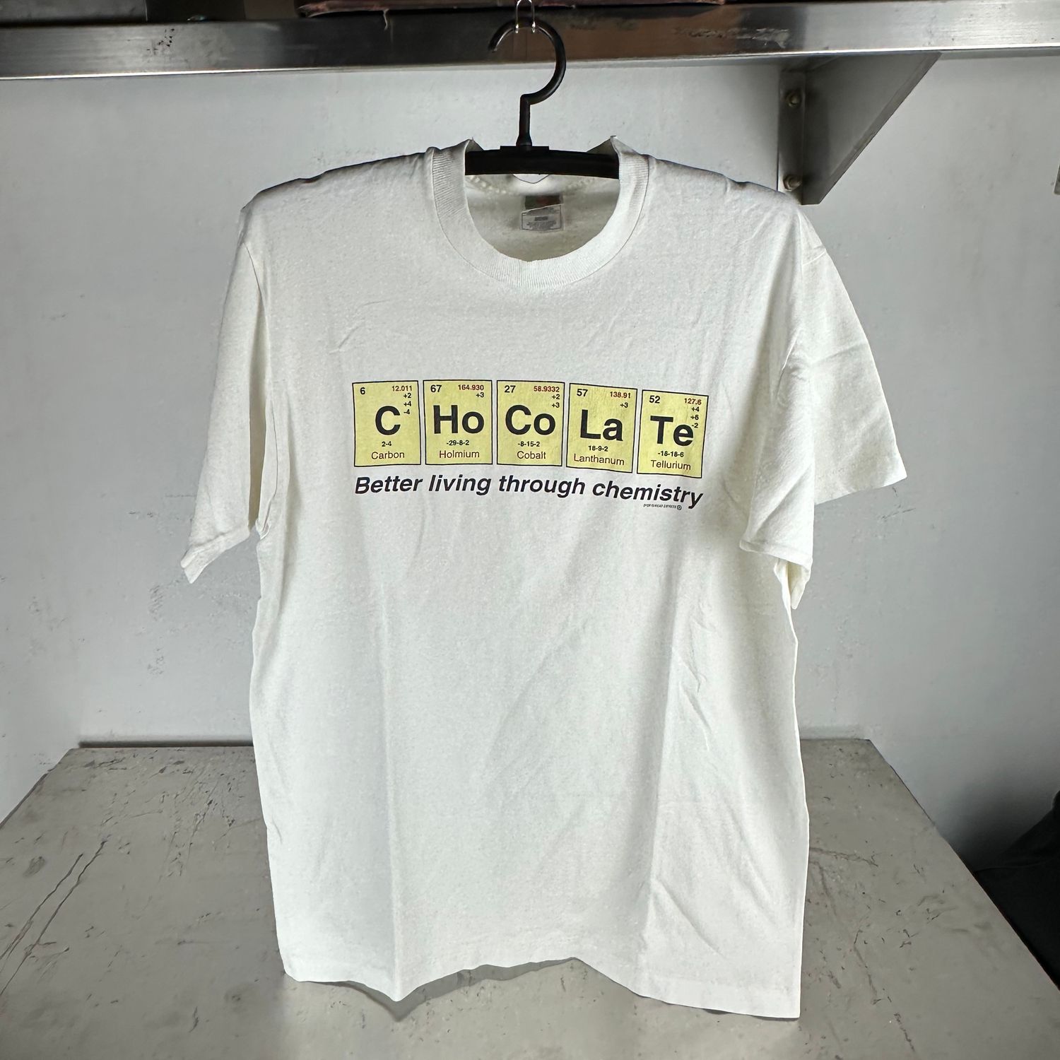 ​​Vintage 90s Chocolate Better Living Through Chemistry Humor T-shirt