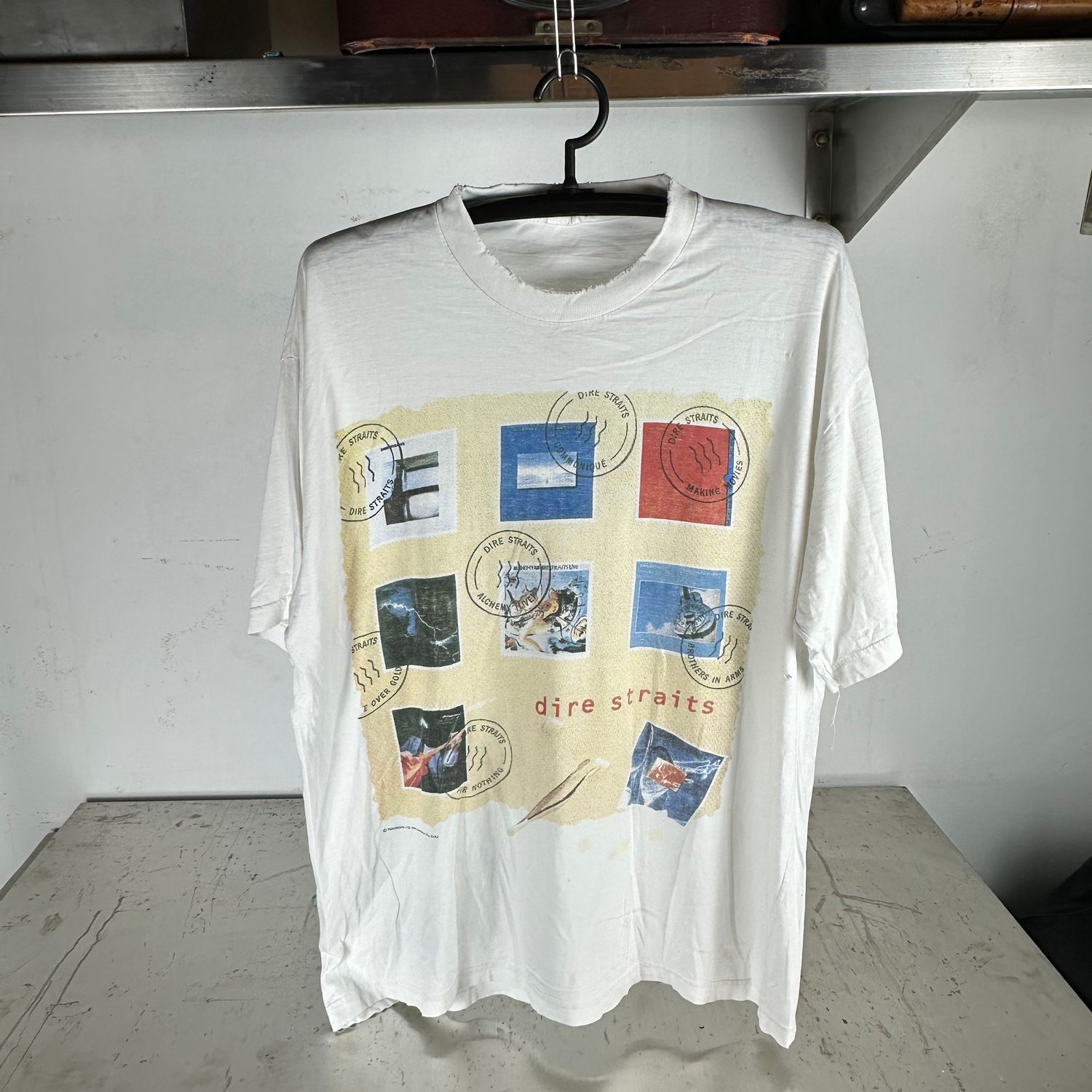 ​Vintage 1992 Dire Straits On Every Street European Tour Band​ T-shirt
