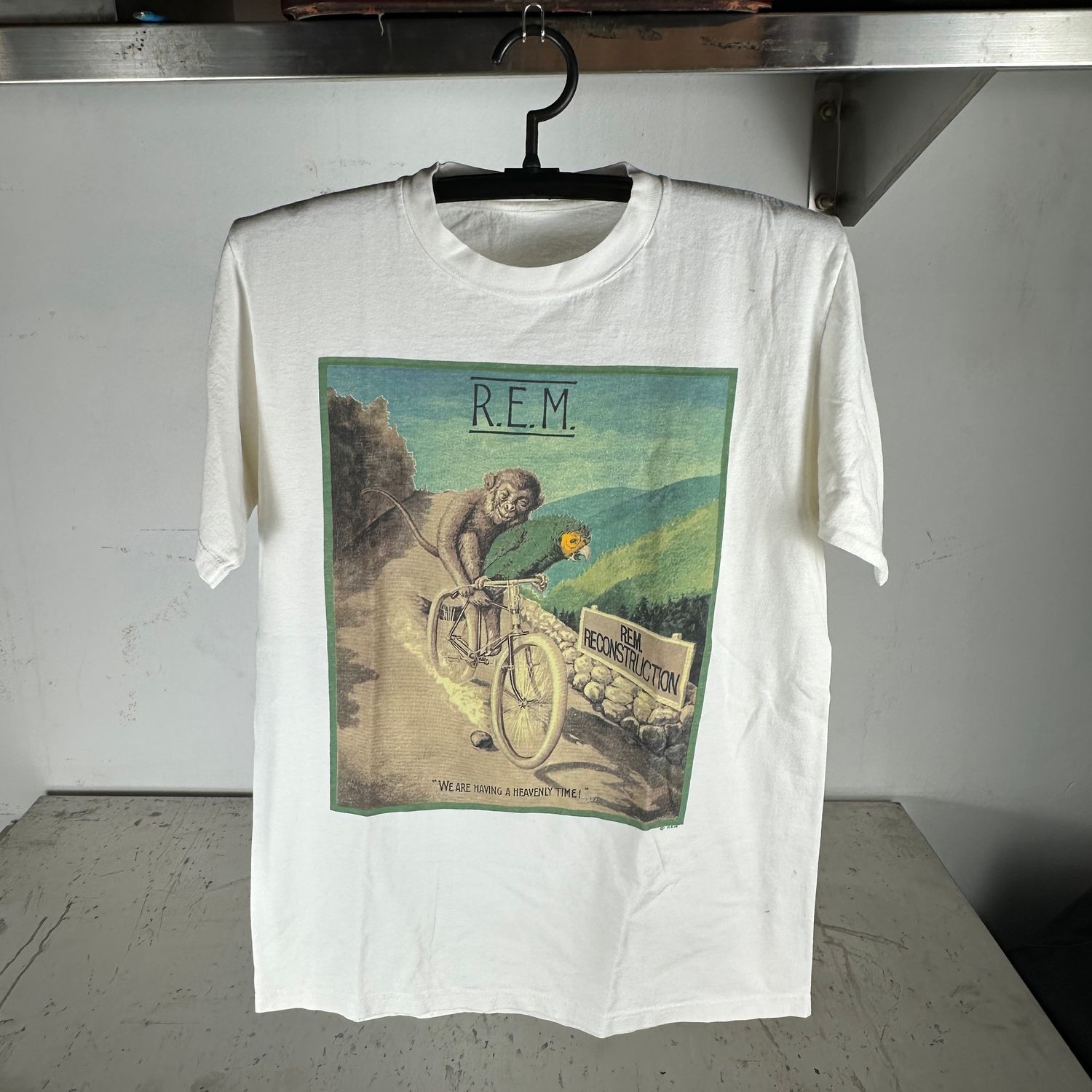 ​Vintage 1985 REM Construction III Rock Band T-shirt