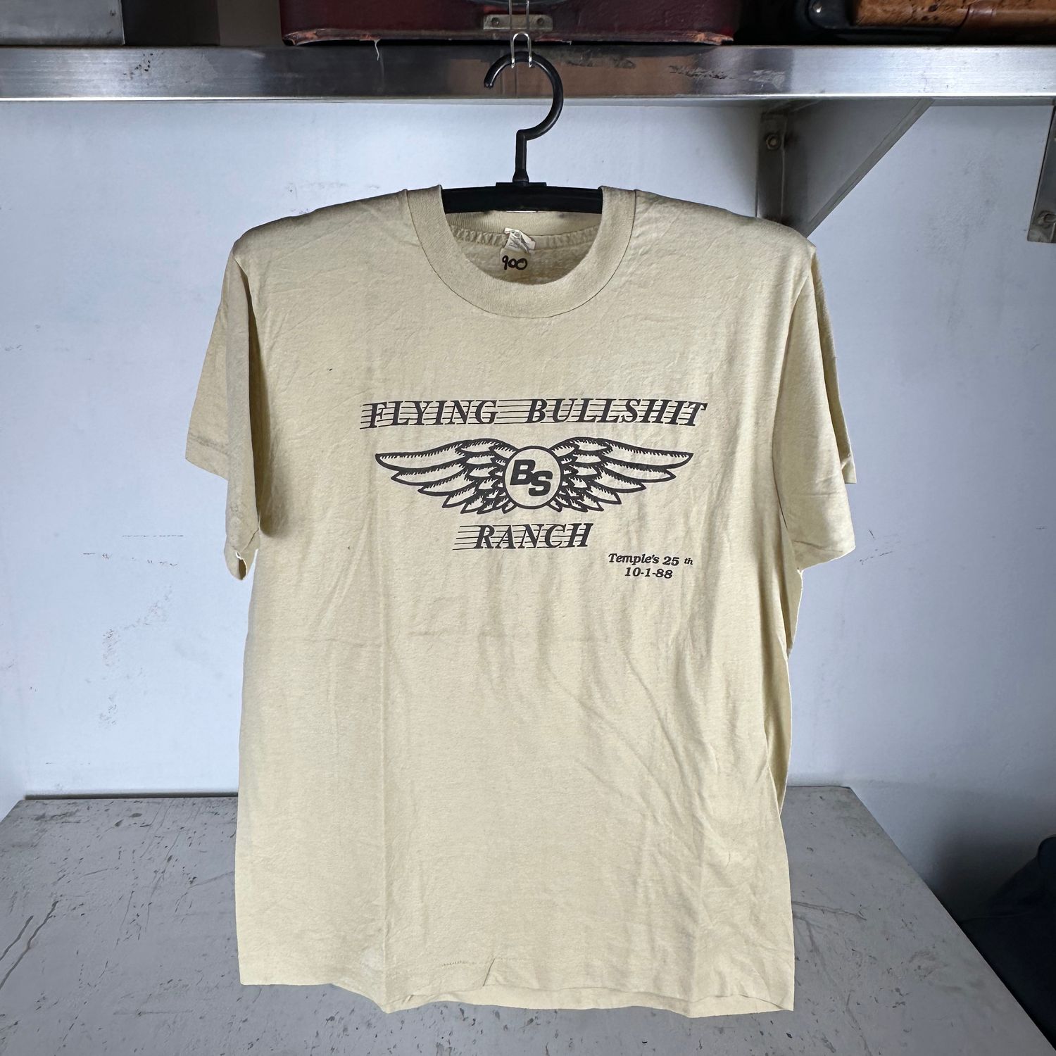 Vintage 80s Flying Bullsh*t Ranch Graphic T-shirt