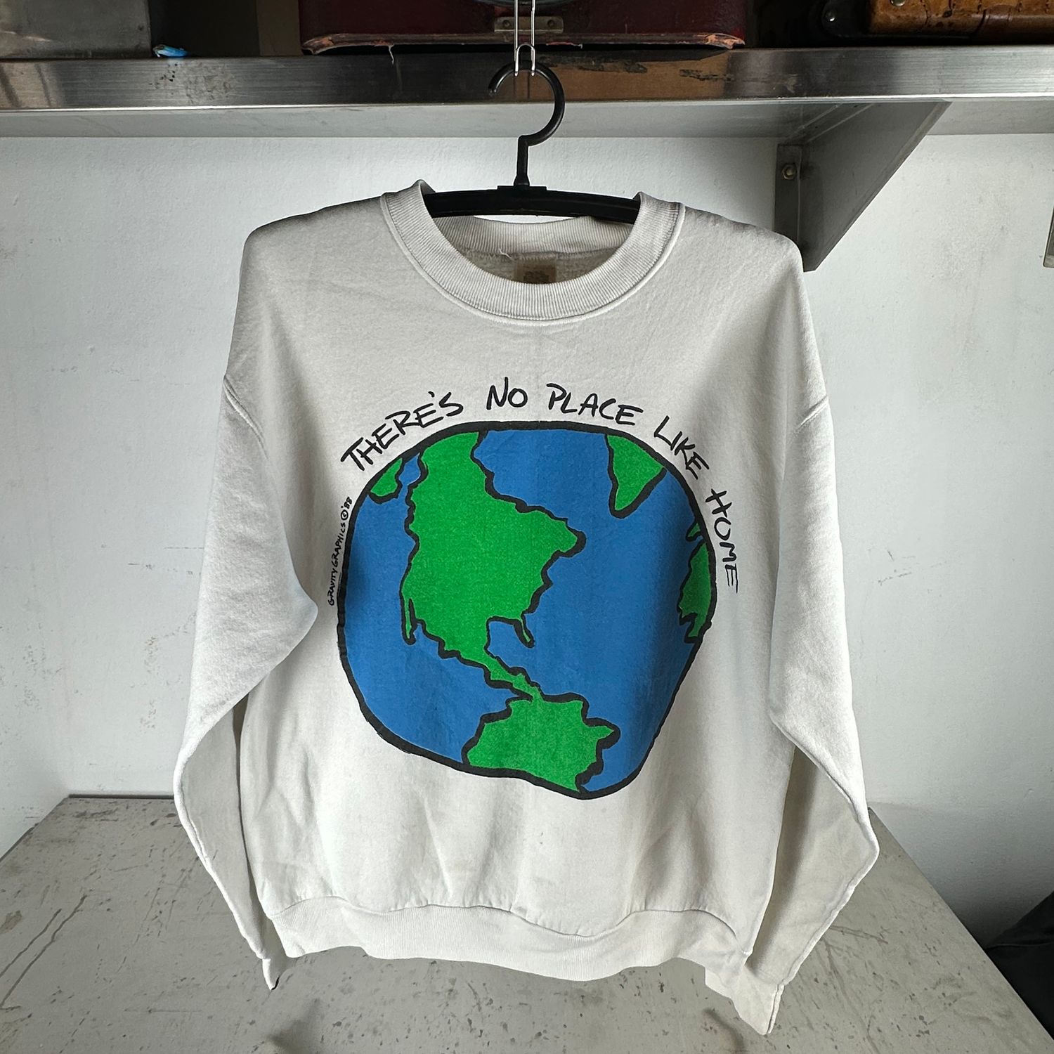 ​​Vintage 1988 There's No Place Like Home Earth Graphic Sweatshirt
