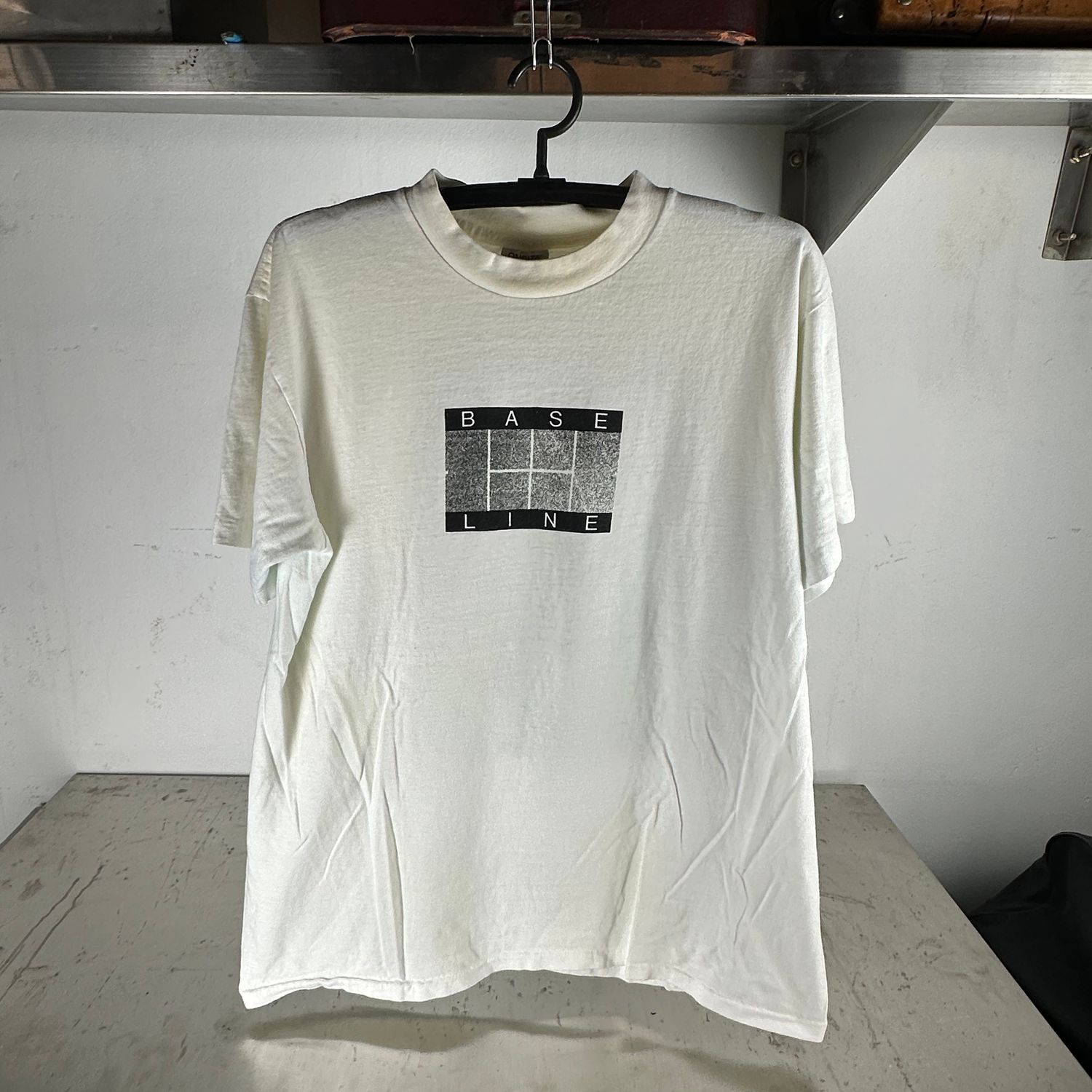 ​​Vintage 90s Baseline Tennis Double Sided Graphic XL T-shirt