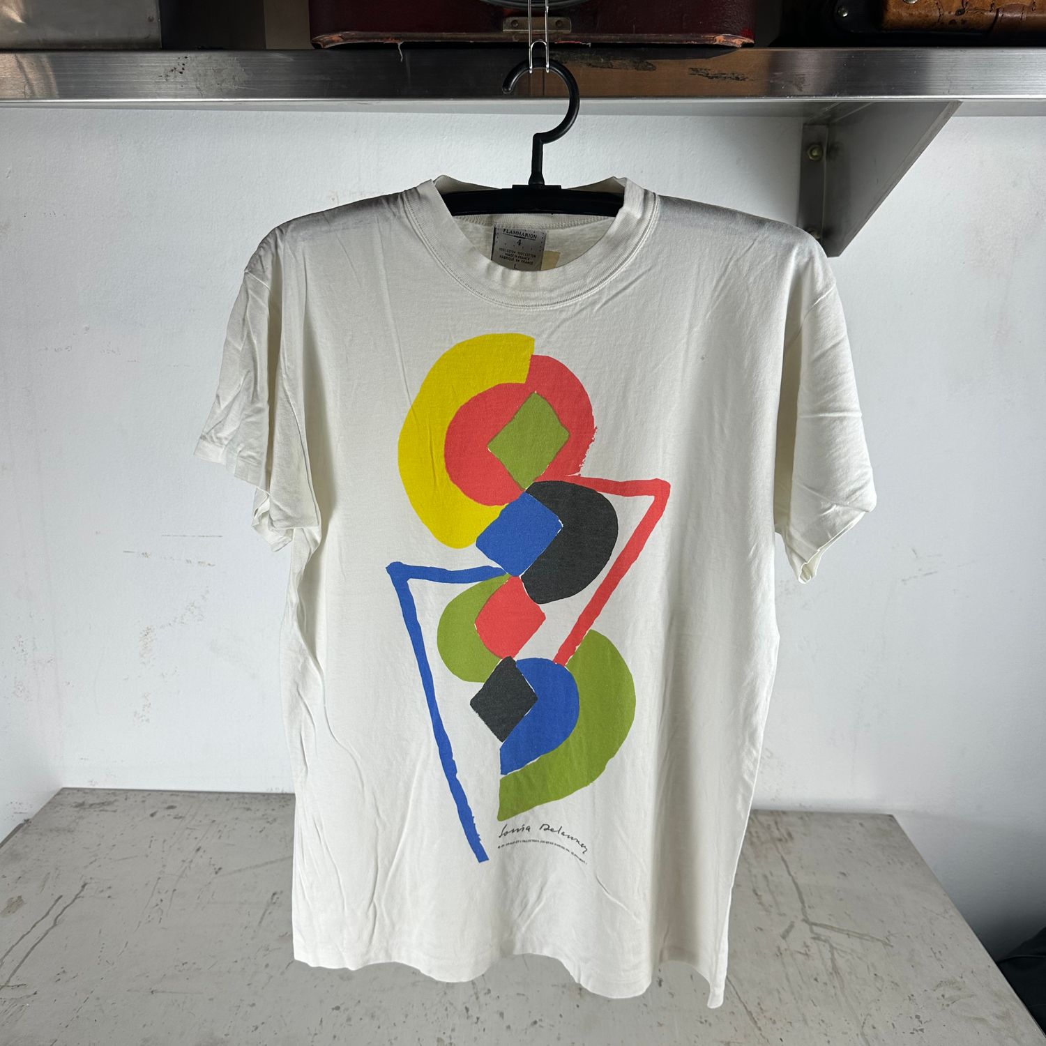​​Vintage 1990 Sonia Delaunay Abstract Artwork Graphic T-shirt