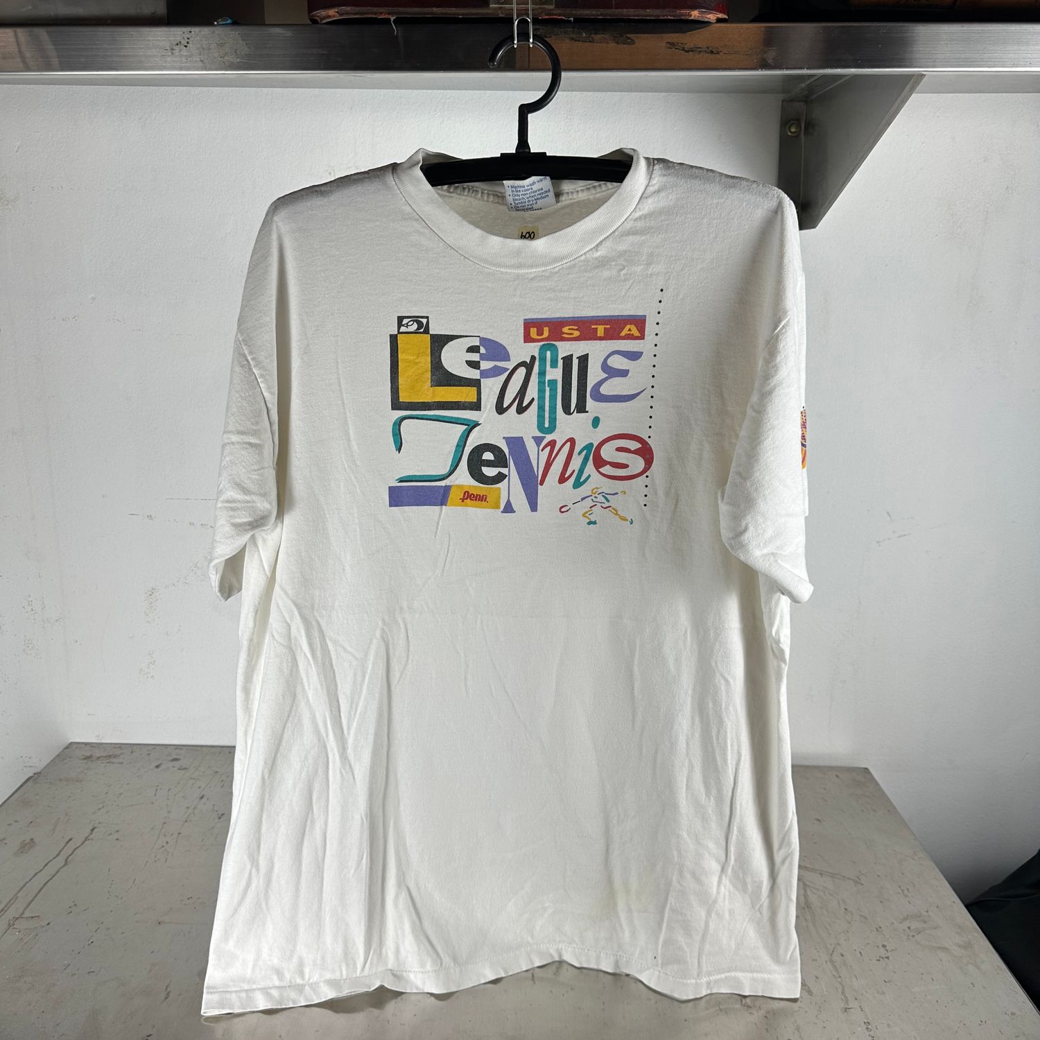 ​Vintage 90s USTA Tennis League Artwork Graphic XL T-shirt