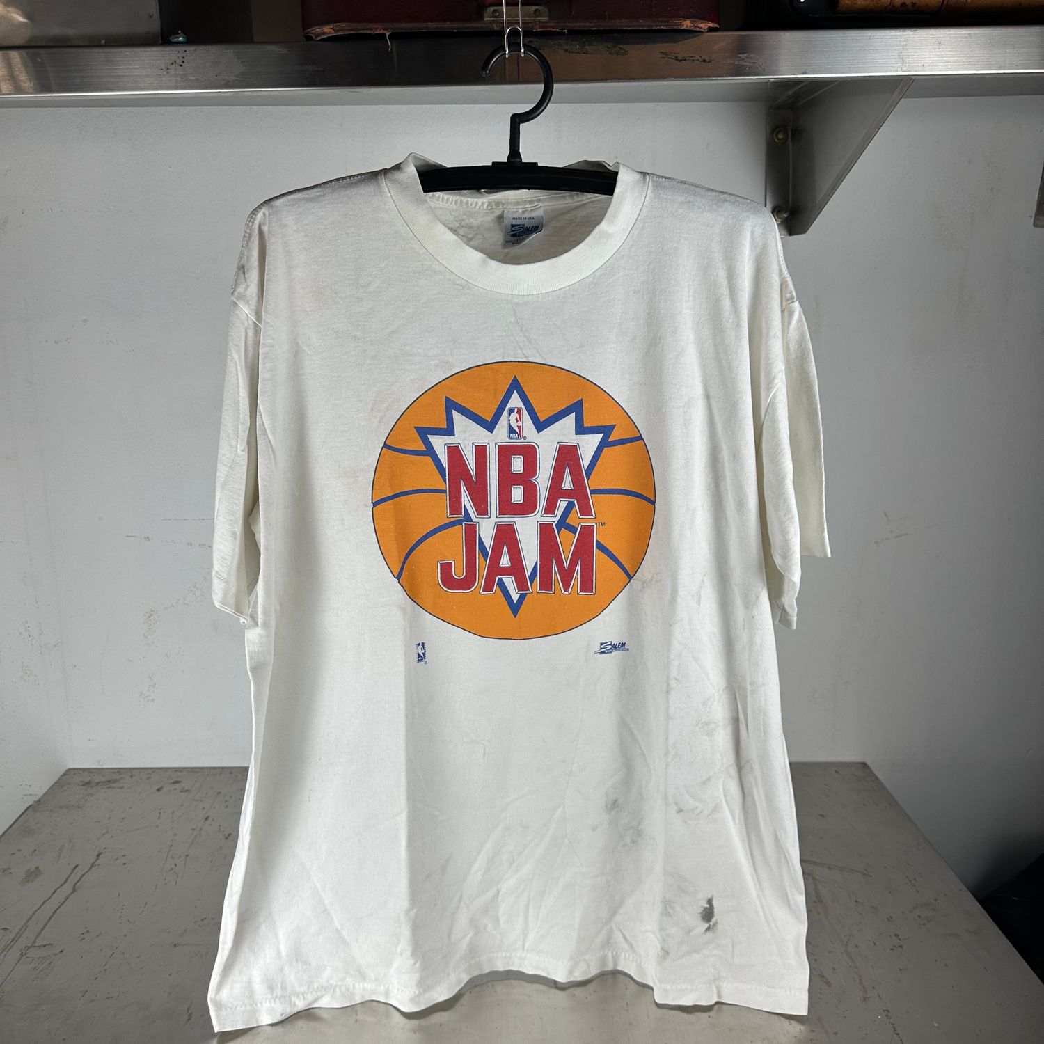 ​​Vintage 90s NBA Jam Video Game Salem Sportswear Graphic Promo T-shirt