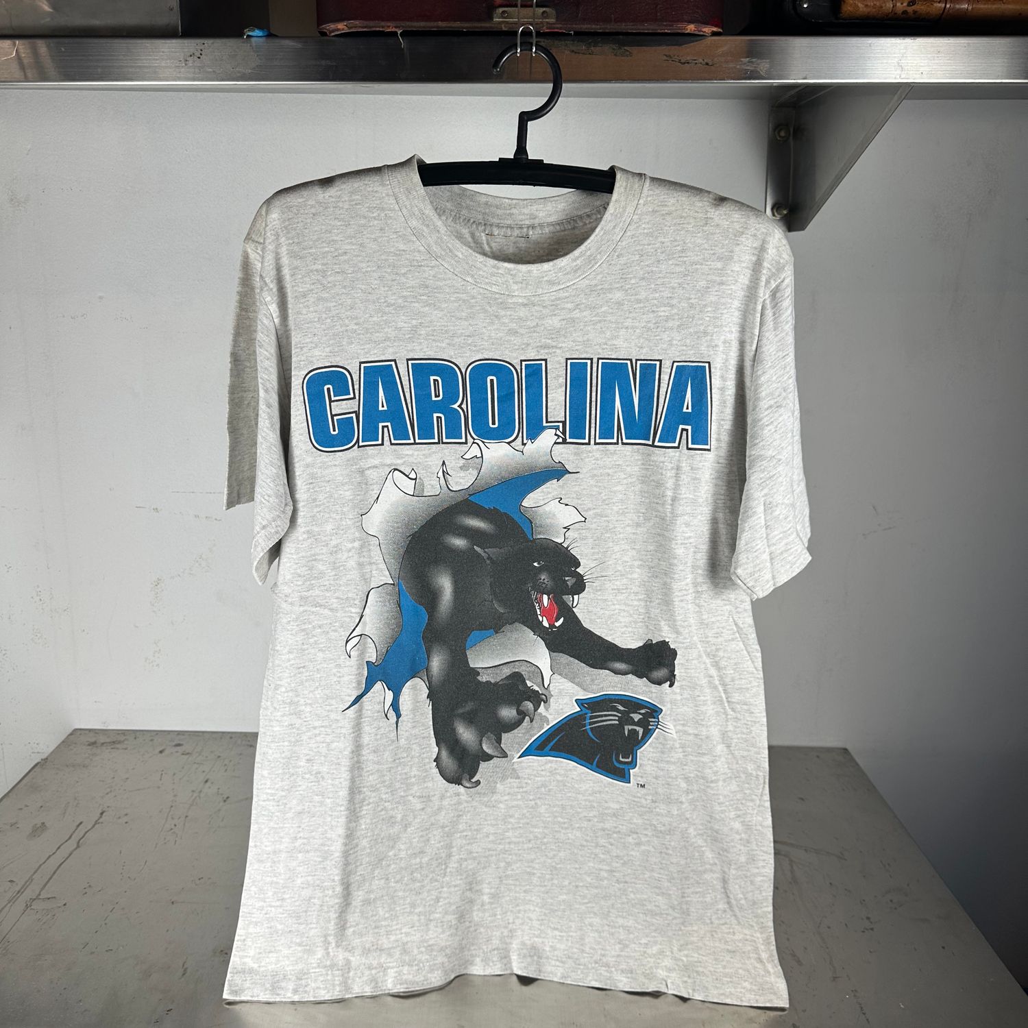 ​​Vintage 1993 Carolina Panthers Breakthrough NFL Double Sided T-shirt