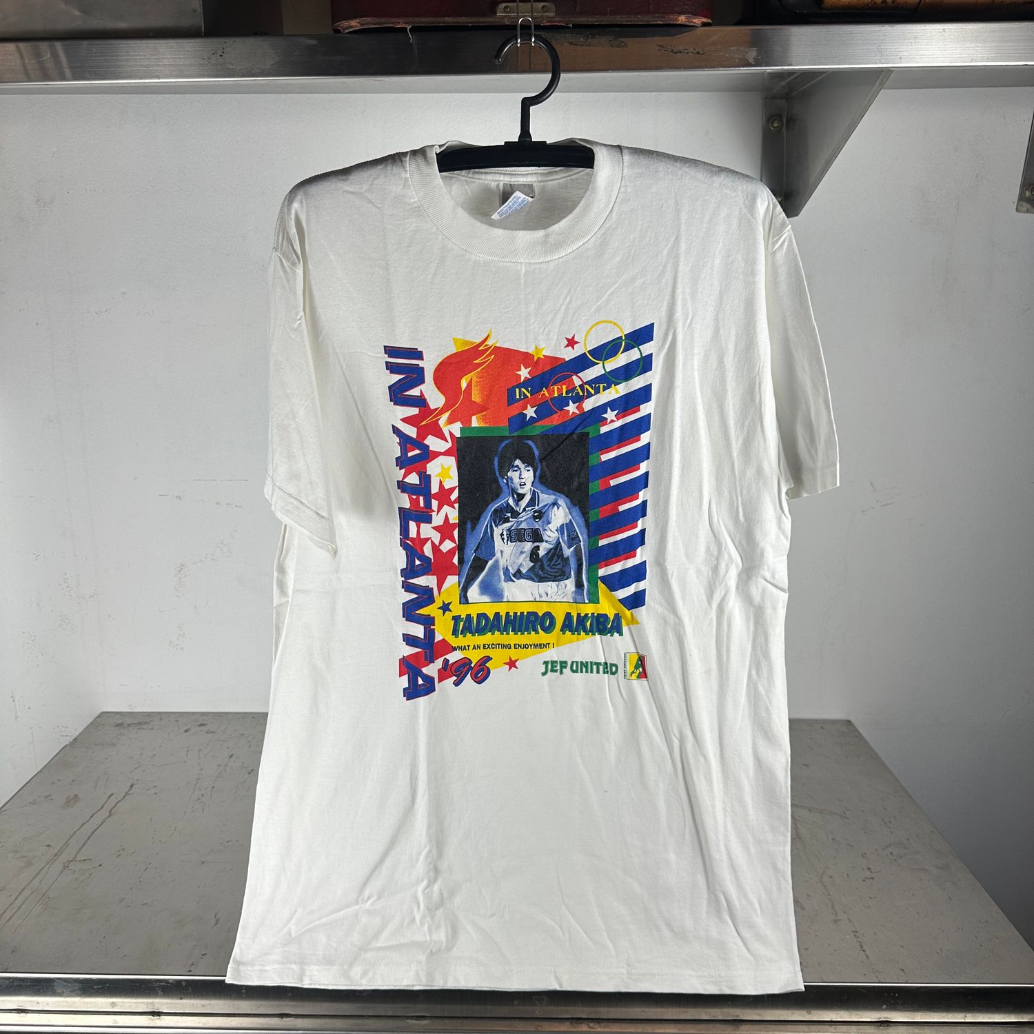 ​​Vintage 1996 Tadahiro Akiba Team Japan Olympics Soccer T-shirt