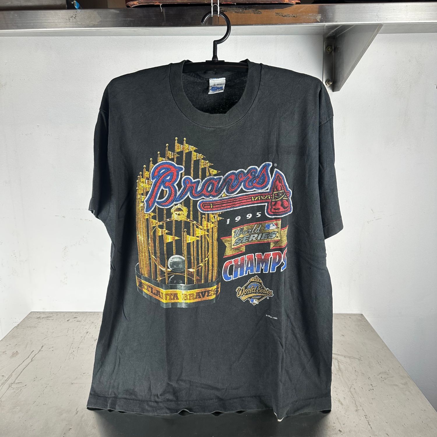 ​​Vintage 1995 Atlanta Braves MLB World Series Champions Salem Sportswear T-shirt